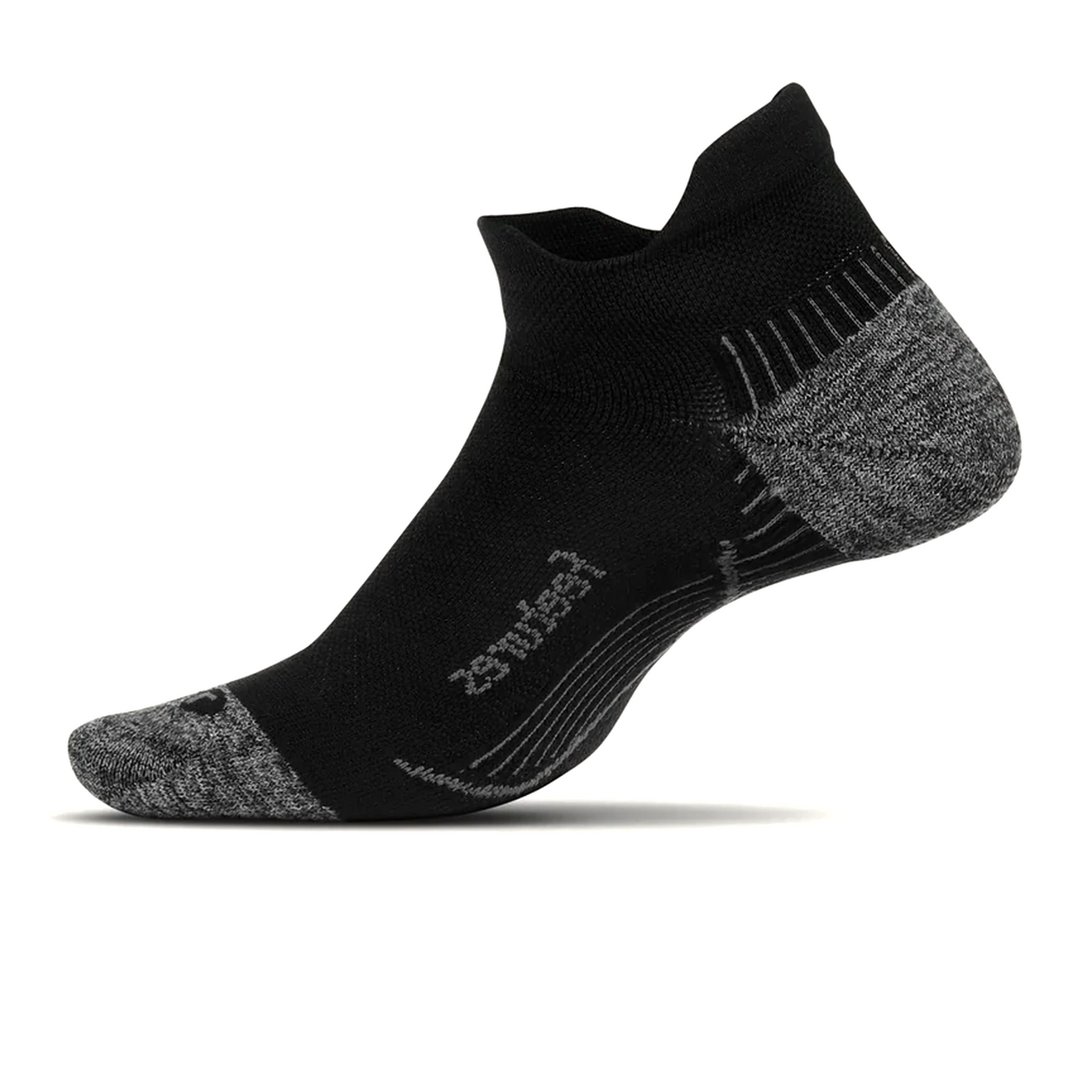 Feetures PF50159 Plantar Fasciitis Relief Light Cushion No Show Tab Sock (Unisex) - Black Accessories - Socks - Performance - The Heel Shoe Fitters