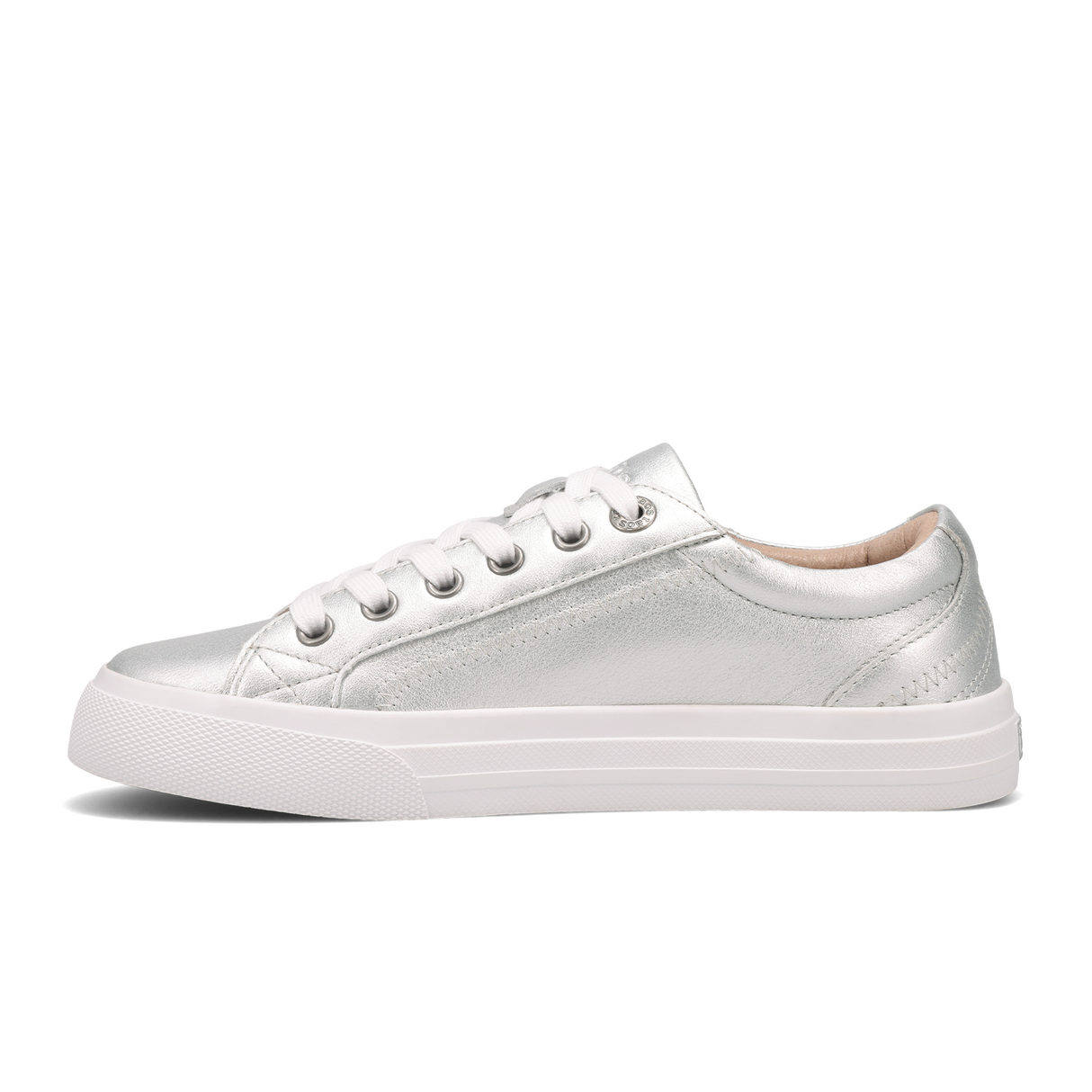 Taos Plim Soul Lux Sneaker (Women) - Silver Athletic - Casual - Lace Up - The Heel Shoe Fitters