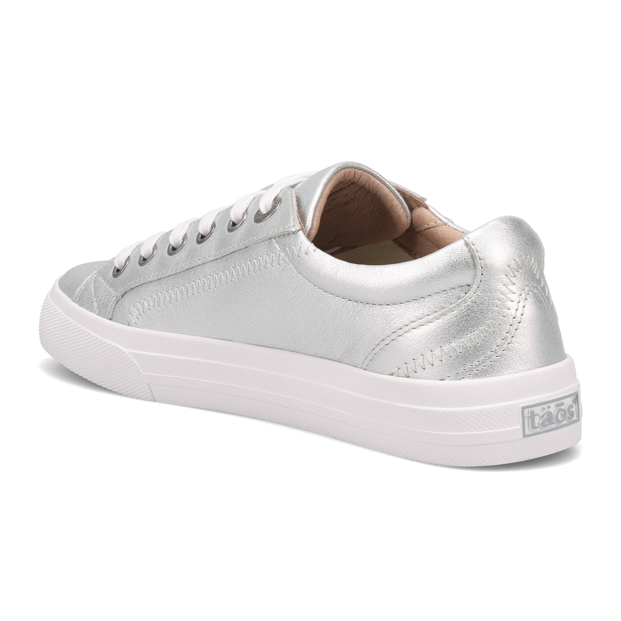 Taos Plim Soul Lux Sneaker (Women) - Silver Athletic - Casual - Lace Up - The Heel Shoe Fitters