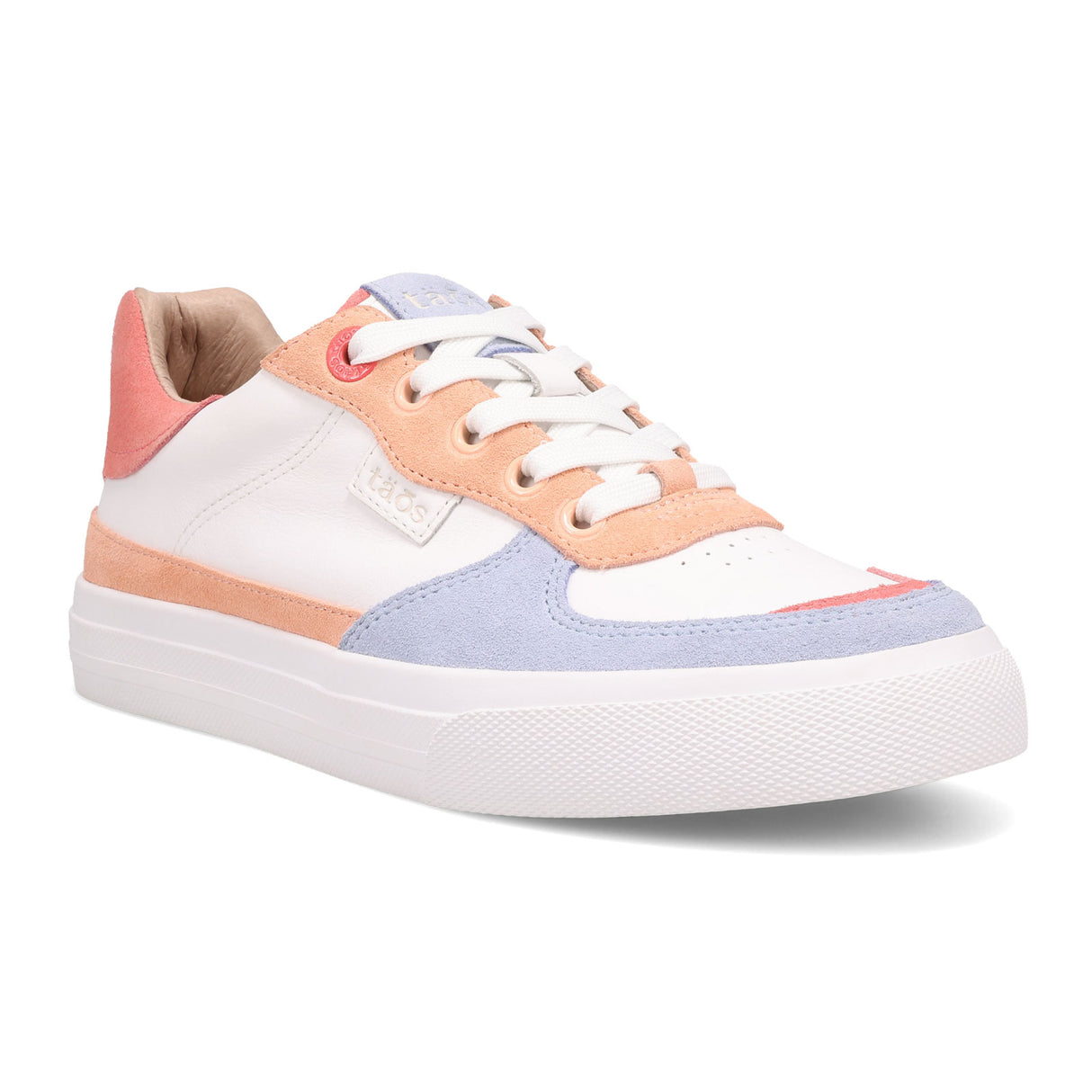 Taos Pop Soul Sneaker (Women) - Peach/Coral Multi Athletic - Casual - Lace Up - The Heel Shoe Fitters