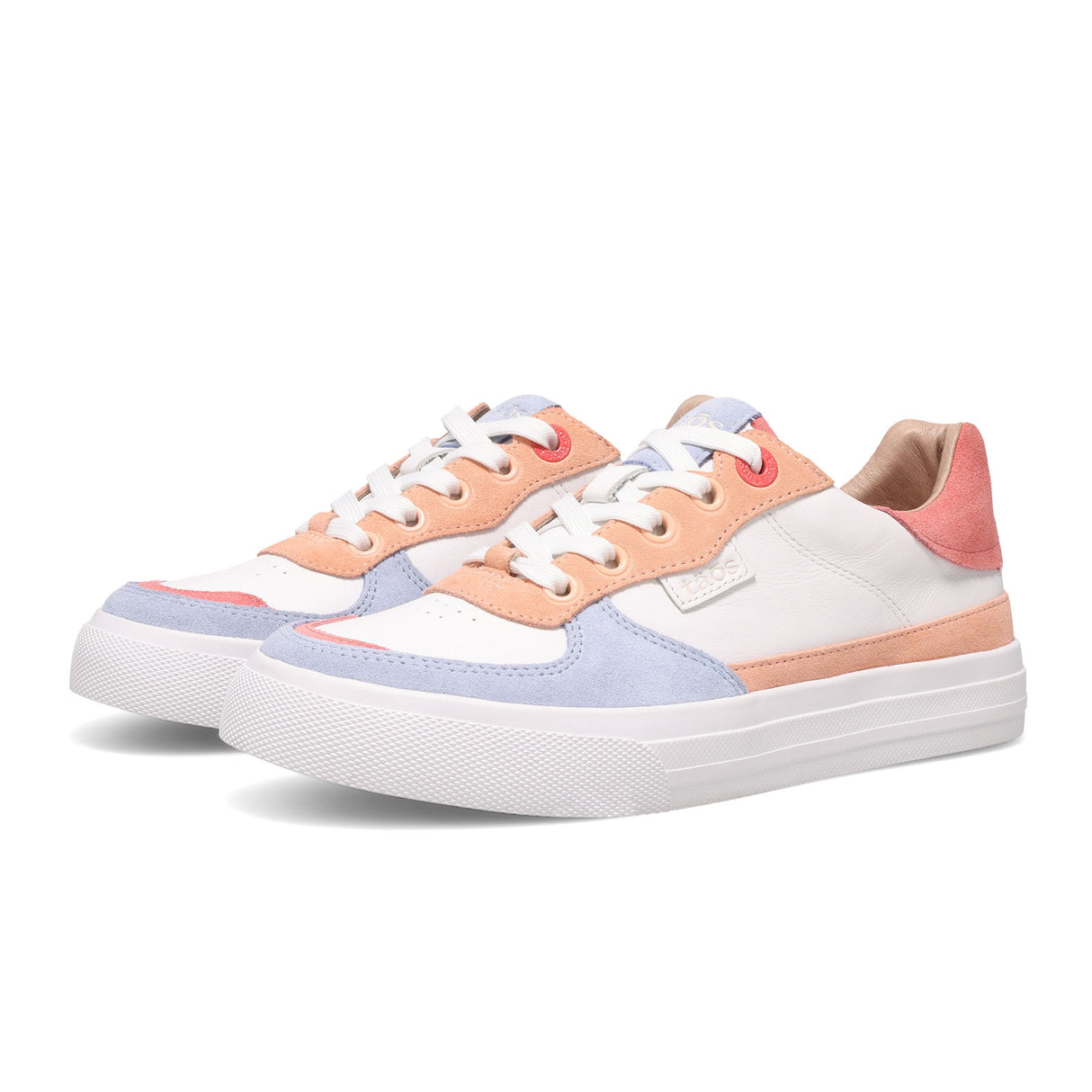 Taos Pop Soul Sneaker (Women) - Peach/Coral Multi Athletic - Casual - Lace Up - The Heel Shoe Fitters