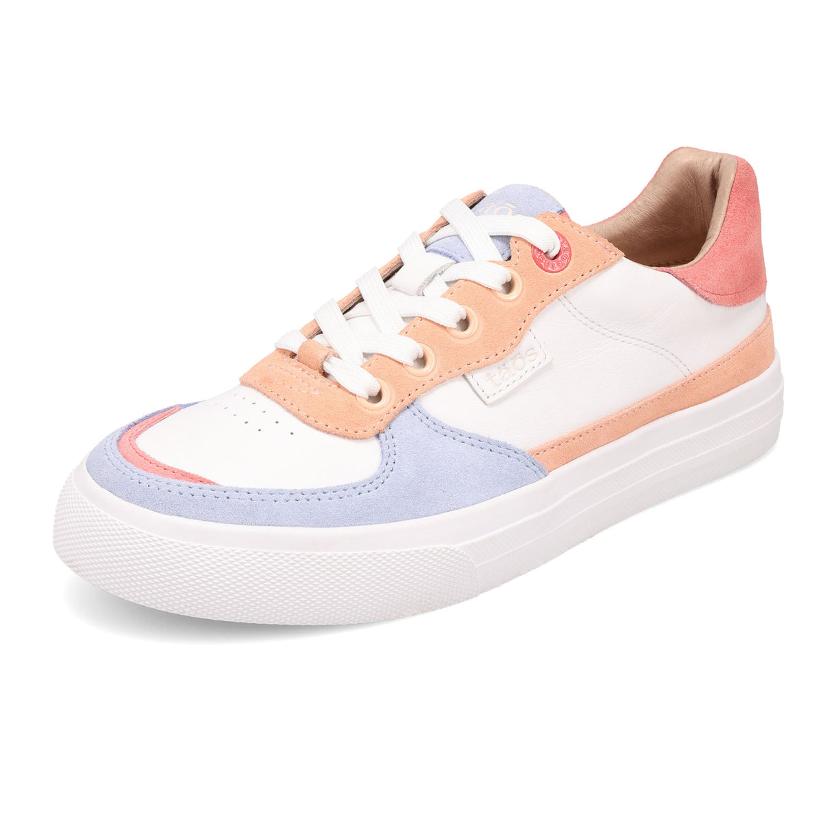 Taos Pop Soul Sneaker (Women) - Peach/Coral Multi Athletic - Casual - Lace Up - The Heel Shoe Fitters