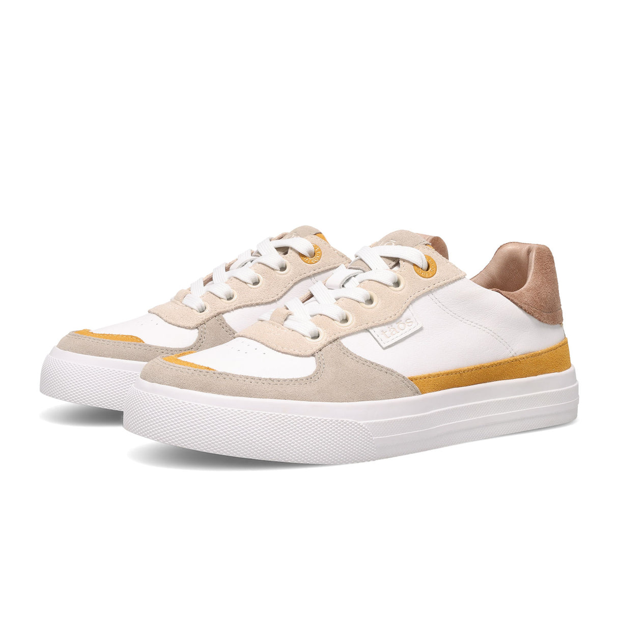 Taos Pop Soul Sneaker (Women) - Sand/Mustard Multi Athletic - Casual - Lace Up - The Heel Shoe Fitters