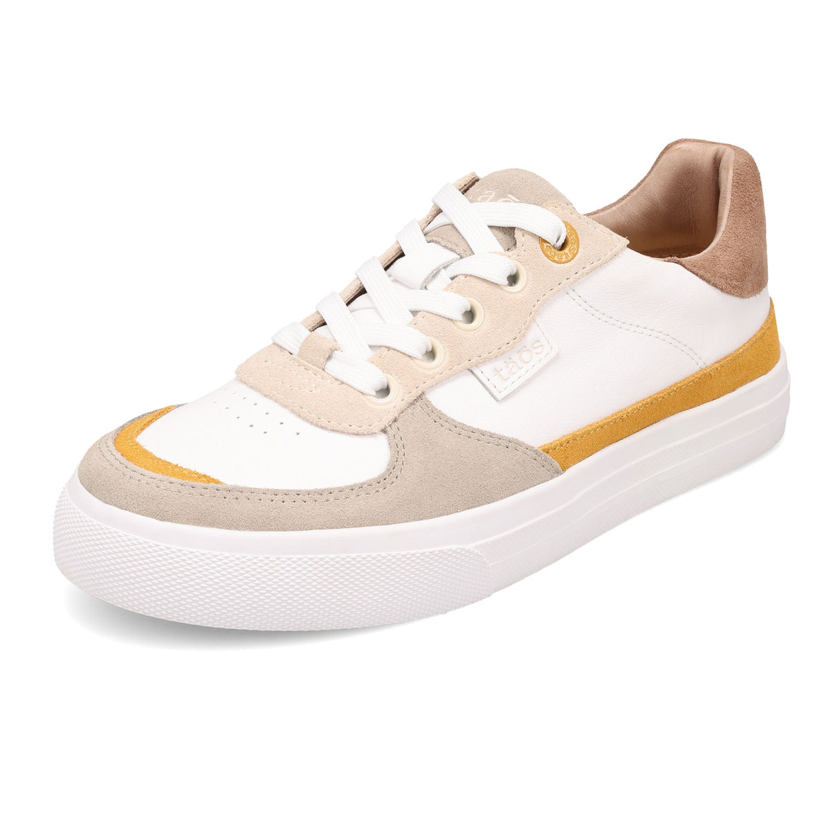 Taos Pop Soul Sneaker (Women) - Sand/Mustard Multi Athletic - Casual - Lace Up - The Heel Shoe Fitters