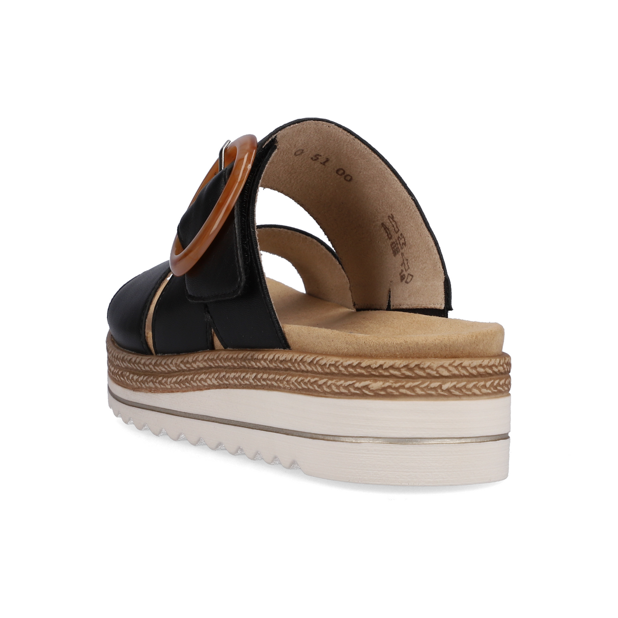 Remonte Jocelyn D0Q51-00 Slide Sandal (Women) - Black/Black Sandal - Slide - The Heel Shoe Fitters