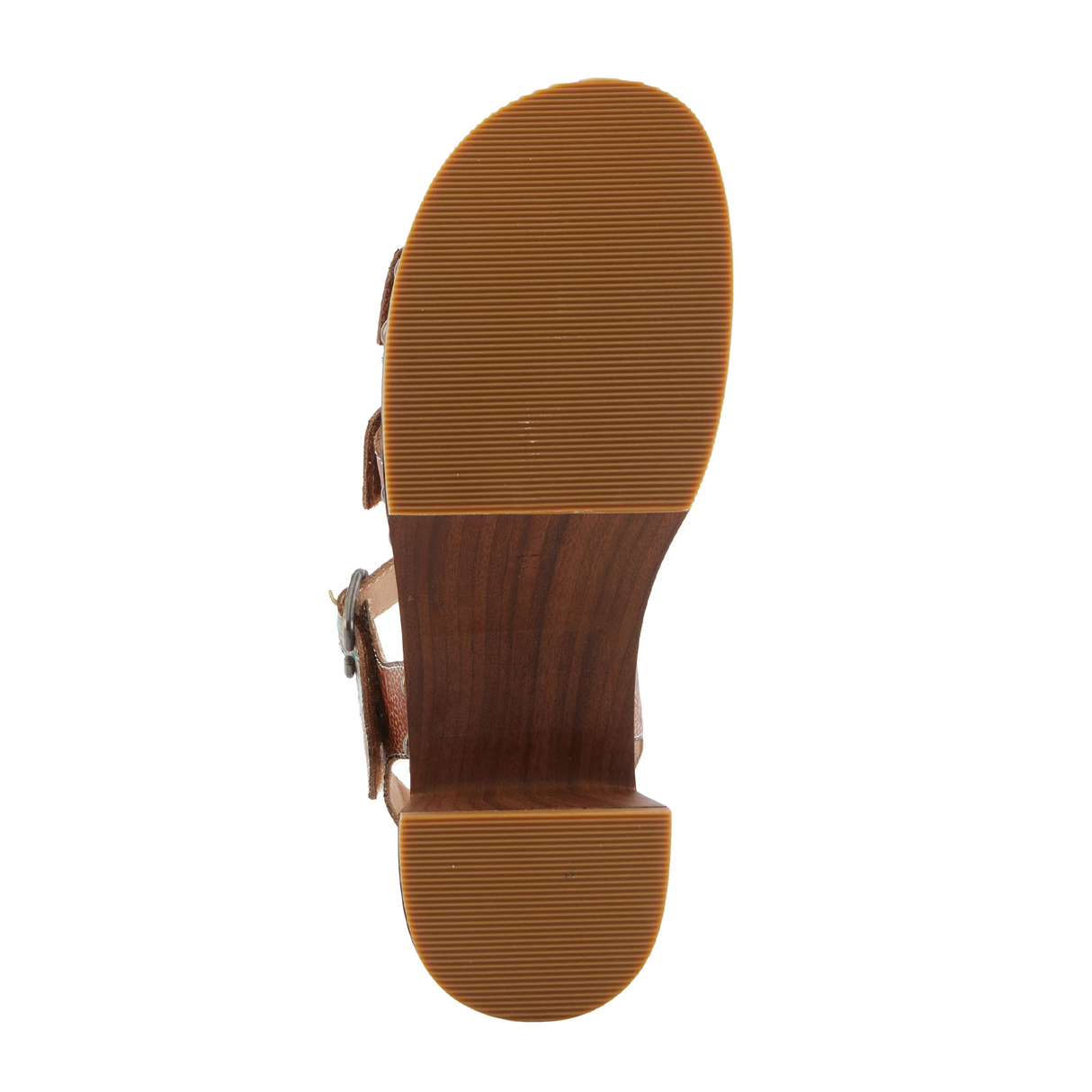 L'Artiste Retropel Wedge Sandal (Women) - Brown Multi Sandal - Heel/Wedge - The Heel Shoe Fitters