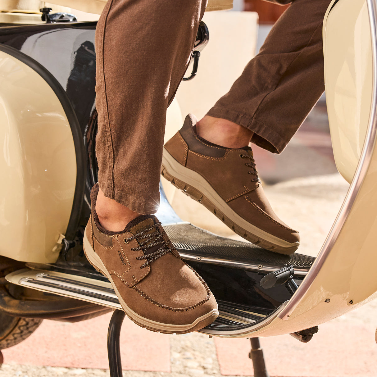 Rieker Todd 03656 Lace Up (Men) - Esche/Braun/Bison Athletic - Casual - Lace Up - The Heel Shoe Fitters