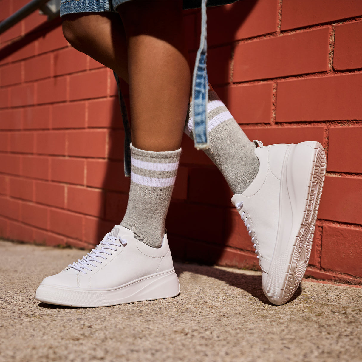 Rieker Carla W2301 Sneaker (Women) - Weiss/Weiss Athletic - Casual - Lace Up - The Heel Shoe Fitters