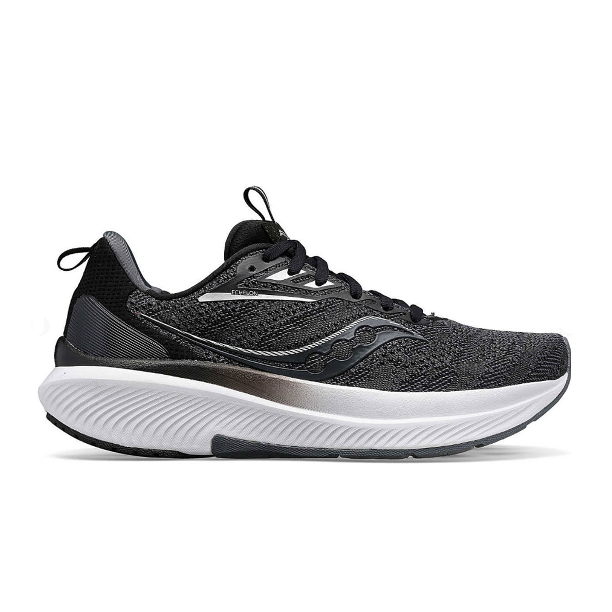 Saucony Echelon 9 Running Shoe (Women) - Black/White Athletic - Running - Neutral - The Heel Shoe Fitters