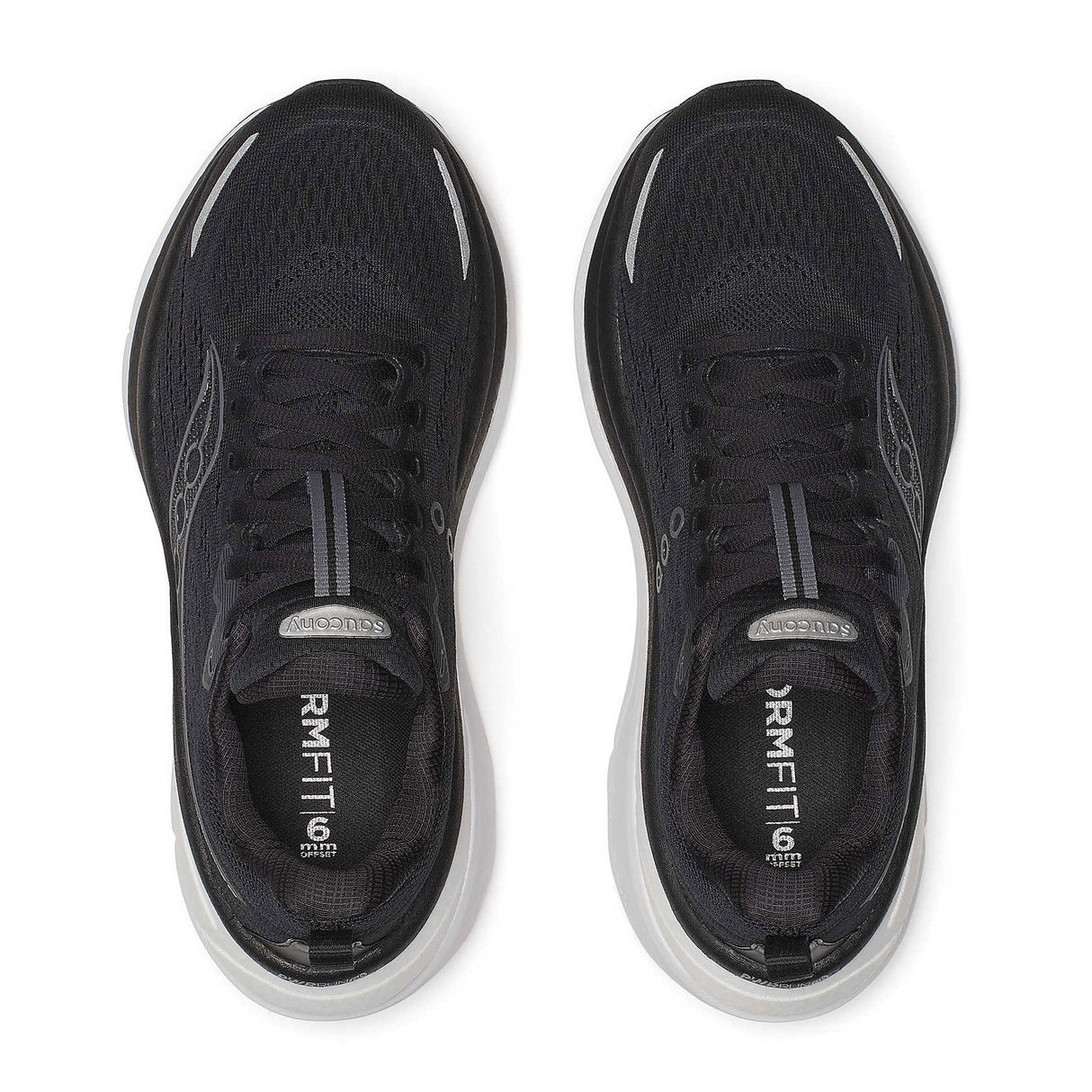 Saucony Hurricane 25 Running Shoe (Women) - Black/White Athletic - Running - Cushion - The Heel Shoe Fitters