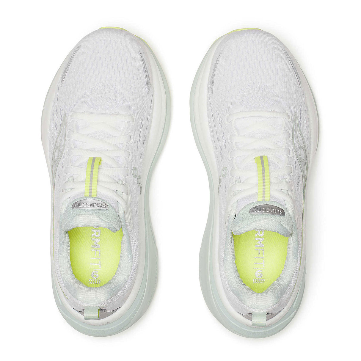 Saucony Hurricane 25 Running Shoe (Women) - White/Mist Athletic - Running - Cushion - The Heel Shoe Fitters