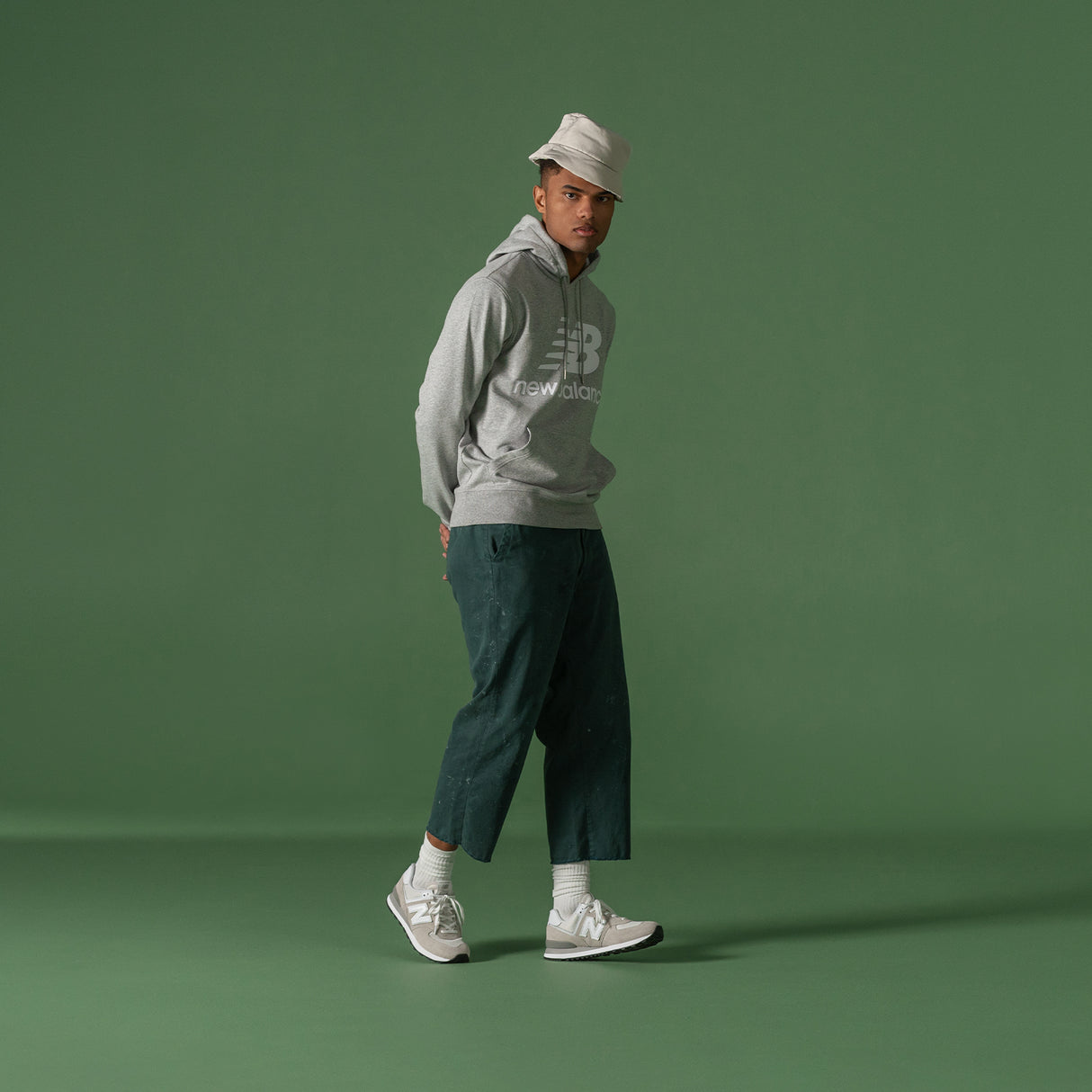 New Balance 574 Sneaker (Men) - Nimbus Cloud/White Athletic - Running - Stability - The Heel Shoe Fitters