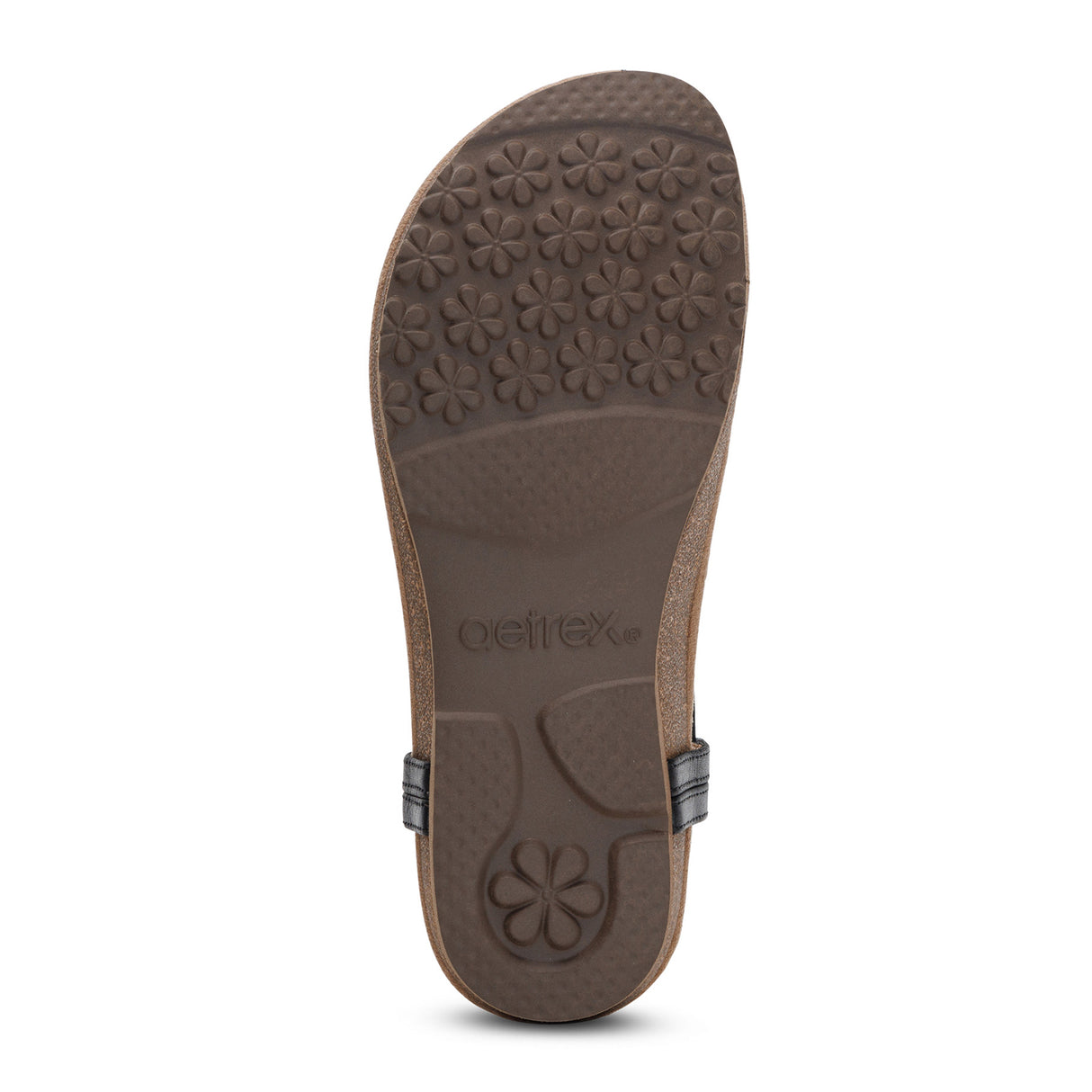 Aetrex Evelyn Backstrap Sandal (Women) - Black Sandal - Backstrap - The Heel Shoe Fitters