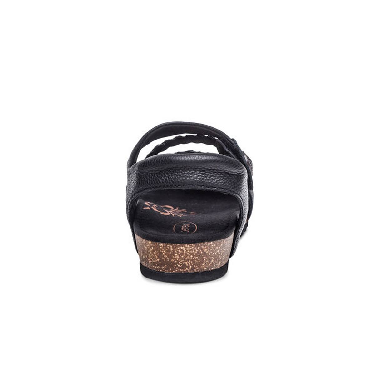 Aetrex Jillian Braided Backstrap Sandal (Women) - Black Sandal - Backstrap - The Heel Shoe Fitters