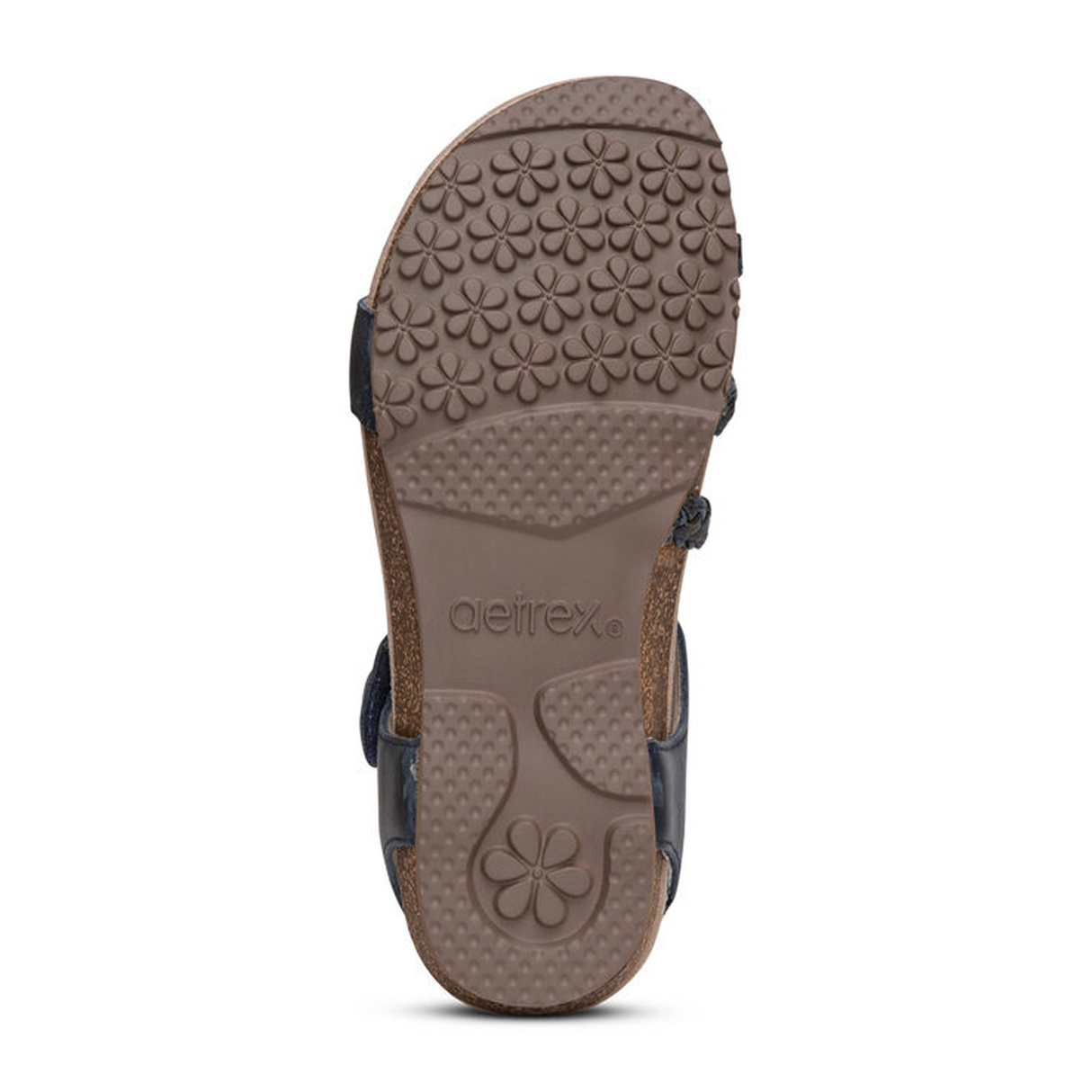 Aetrex Jillian Braided Backstrap Sandal (Women) - Navy Sandal - Backstrap - The Heel Shoe Fitters