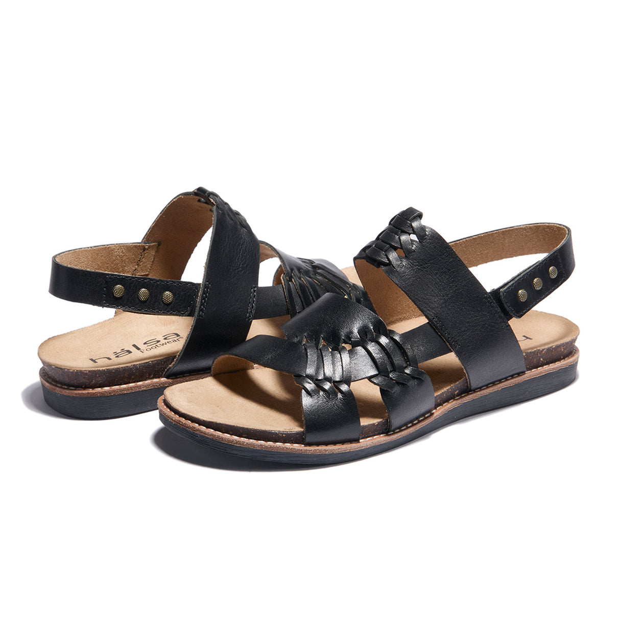 Halsa Bella Backstrap Sandal (Women) - Black Sandal - Backstrap - The Heel Shoe Fitters