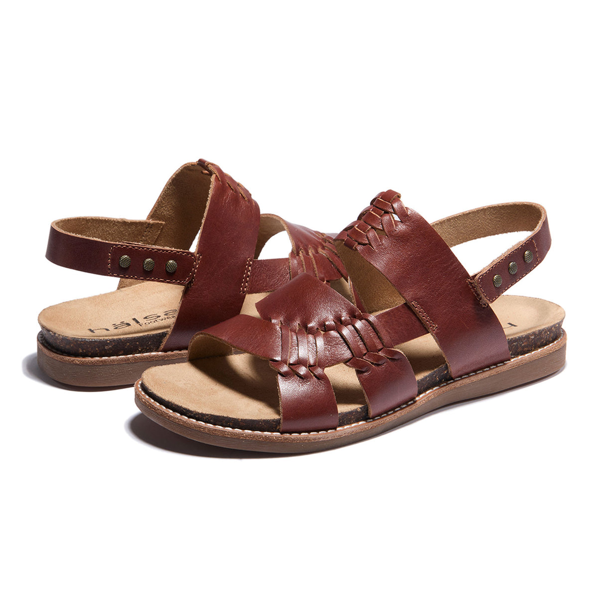 Halsa Bella Backstrap Sandal (Women) - Cognac Sandal - Backstrap - The Heel Shoe Fitters