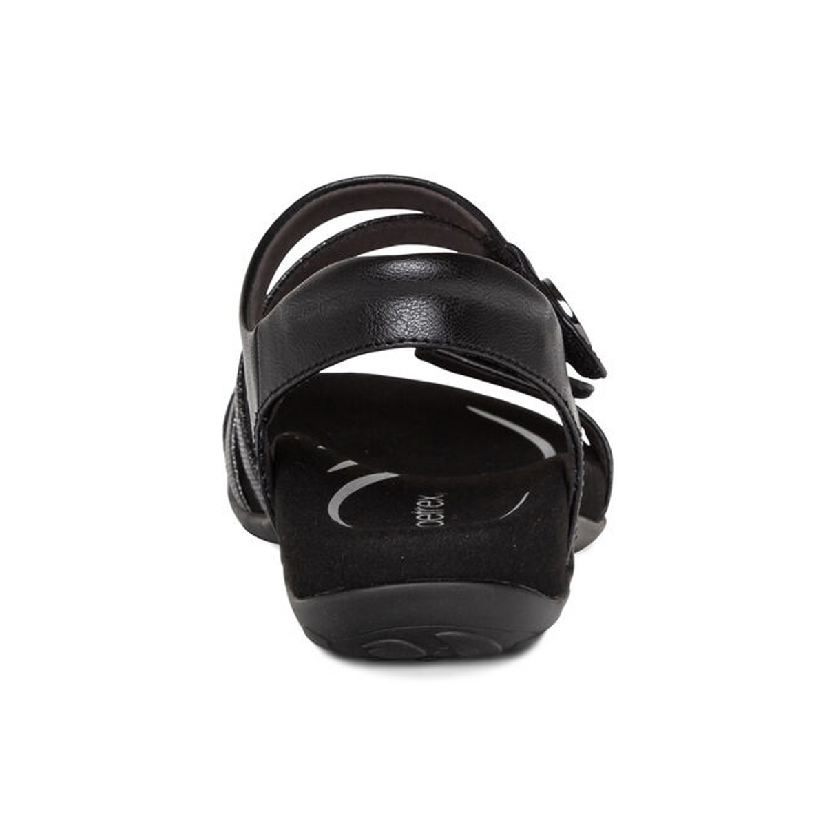 Aetrex Jess Backstrap Sandal (Women) - Black Sandal - Backstrap - The Heel Shoe Fitters