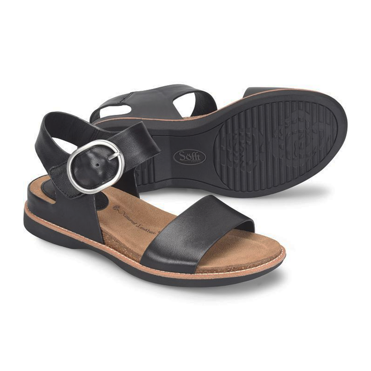 Sofft Bali Backstrap Sandal (Women) - Black Chaser Sandal - Backstrap - The Heel Shoe Fitters