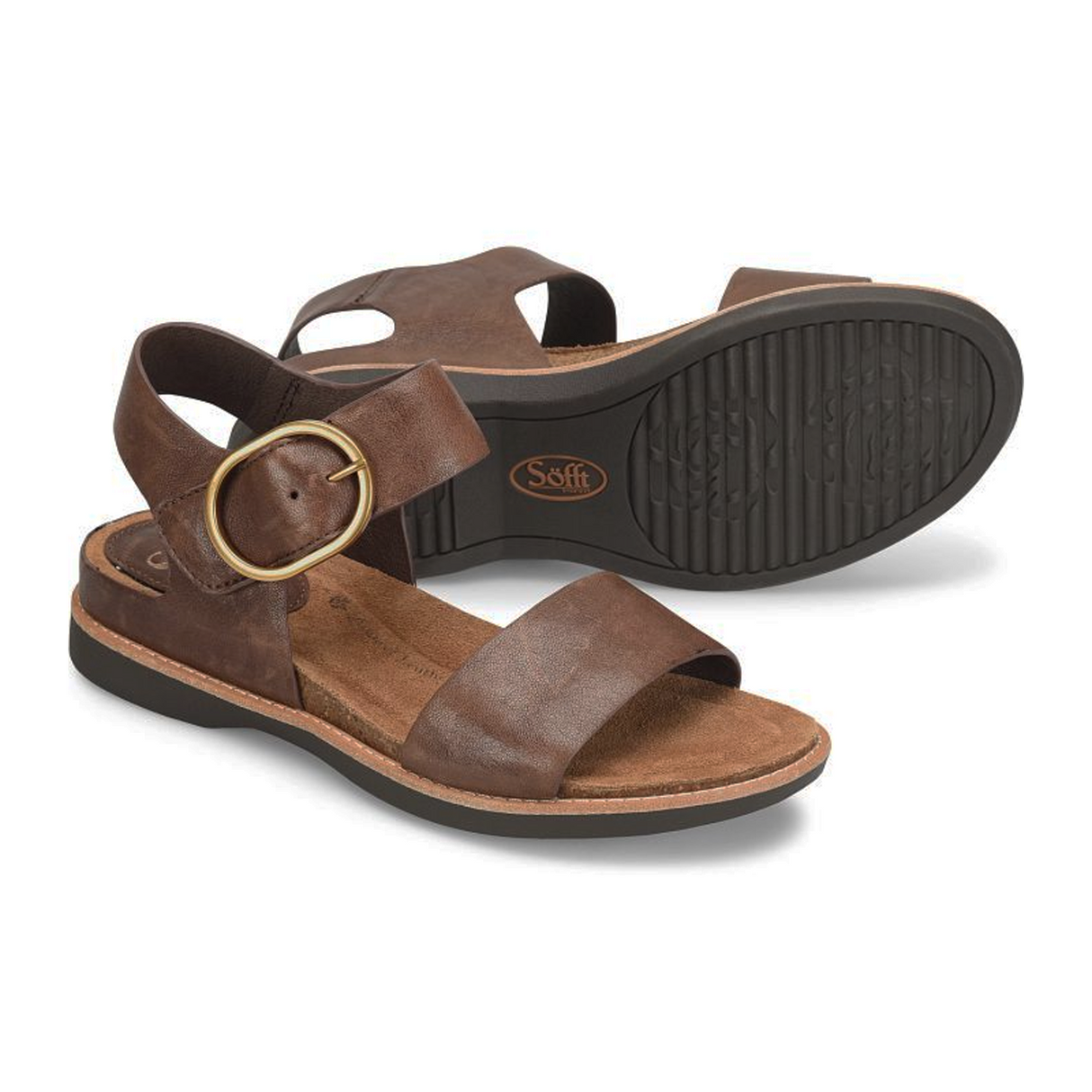 Sofft Bali Backstrap Sandal (Women) - Cocoa Brown Sandal - Backstrap - The Heel Shoe Fitters