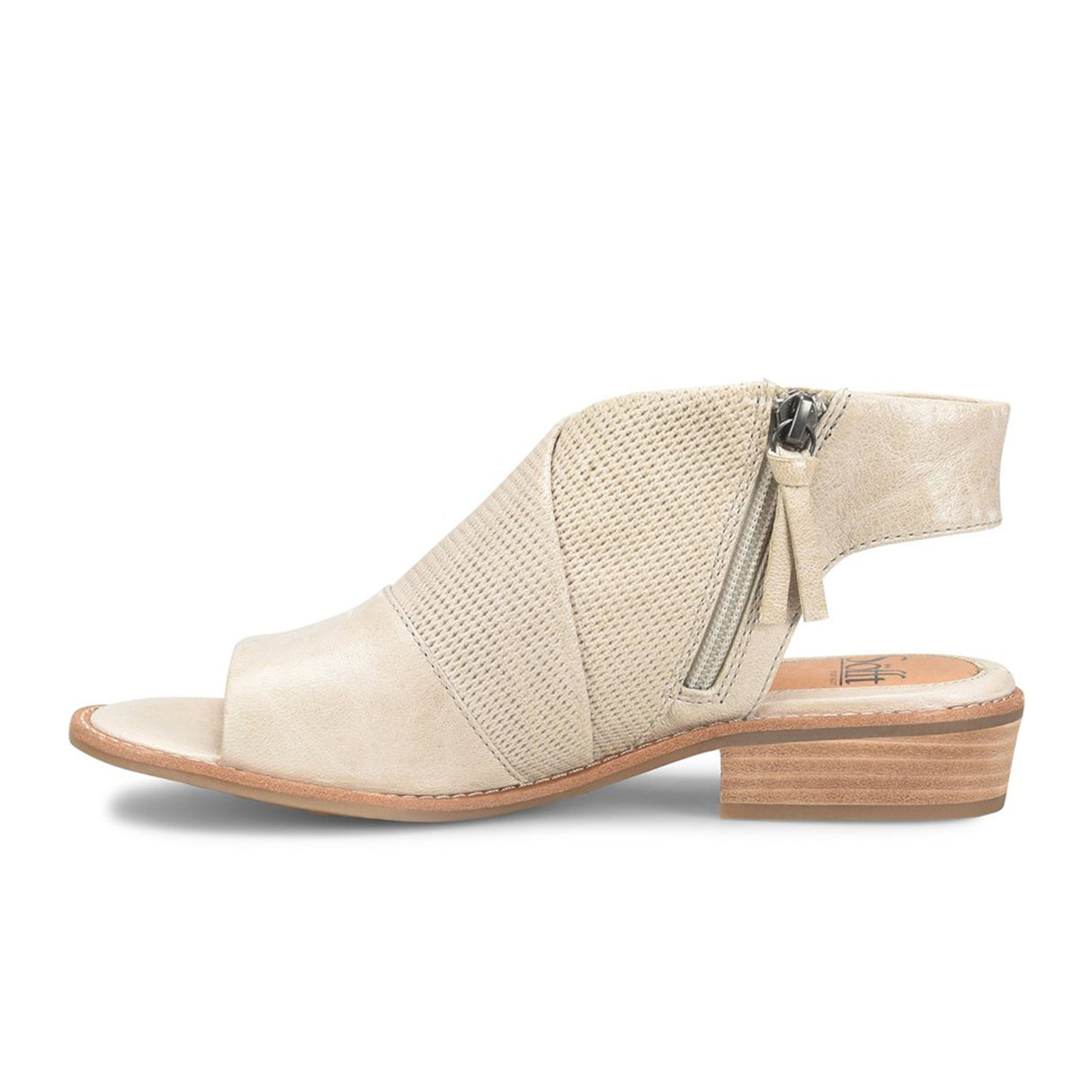 Sofft Natalia Sling Sandal (Women) - Tapioca Grey Sandal - Heel/Wedge - The Heel Shoe Fitters