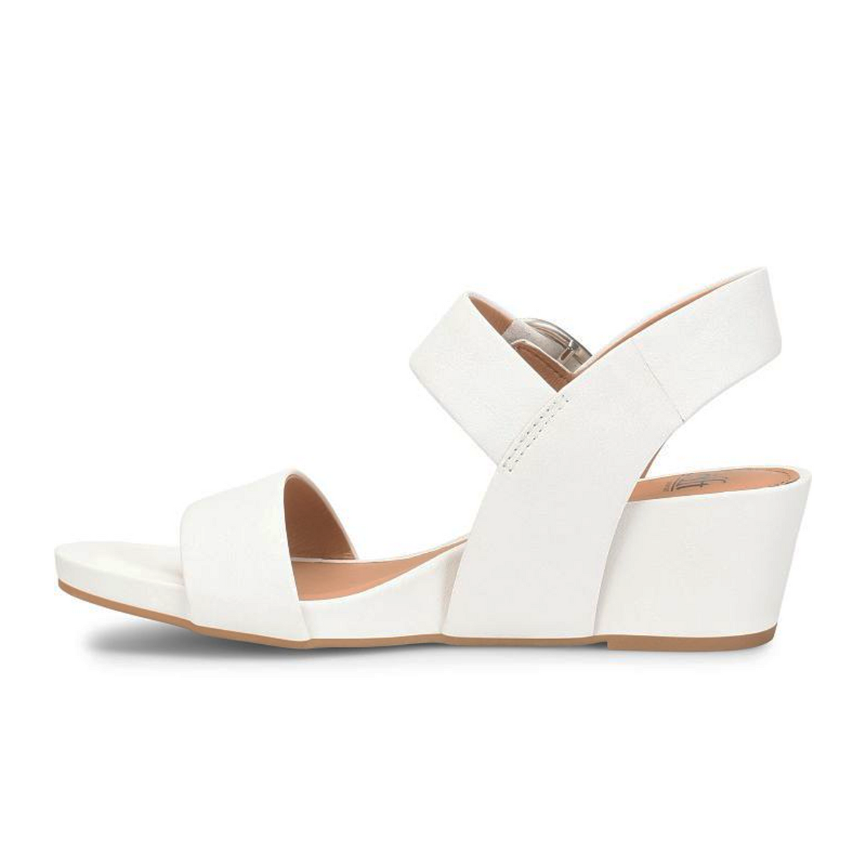 Sofft Vaya Wedge Sandal (Women) - True White Sandal - Heel/Wedge - The Heel Shoe Fitters