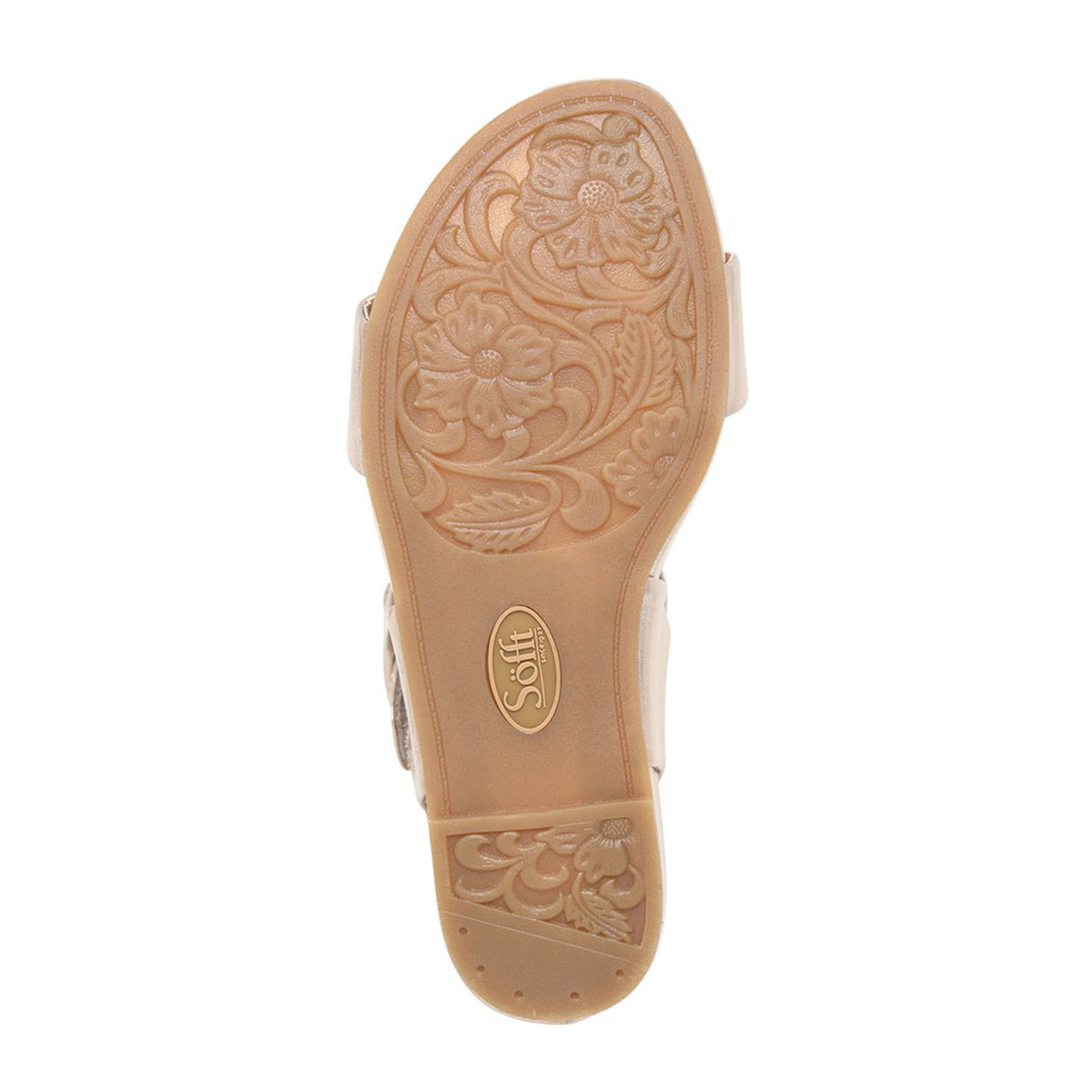 Sofft Vaya Wedge Sandal (Women) - Gold Sandal - Heel/Wedge - The Heel Shoe Fitters