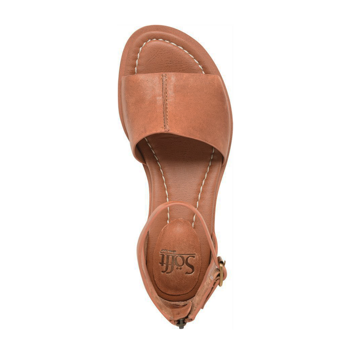 Sofft Faxyn Low Heeled Sandal (Women) - Luggage - The Heel Shoe Fitters