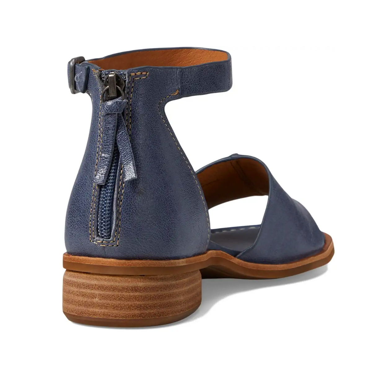 Sofft Faxyn Low Heeled Sandal (Women) - Zante Blue Sandal - Backstrap - The Heel Shoe Fitters