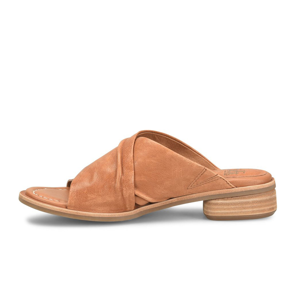 Sofft Fallon Slide Sandal (Women) - Luggage Sandal - Heel/Wedge - The Heel Shoe Fitters