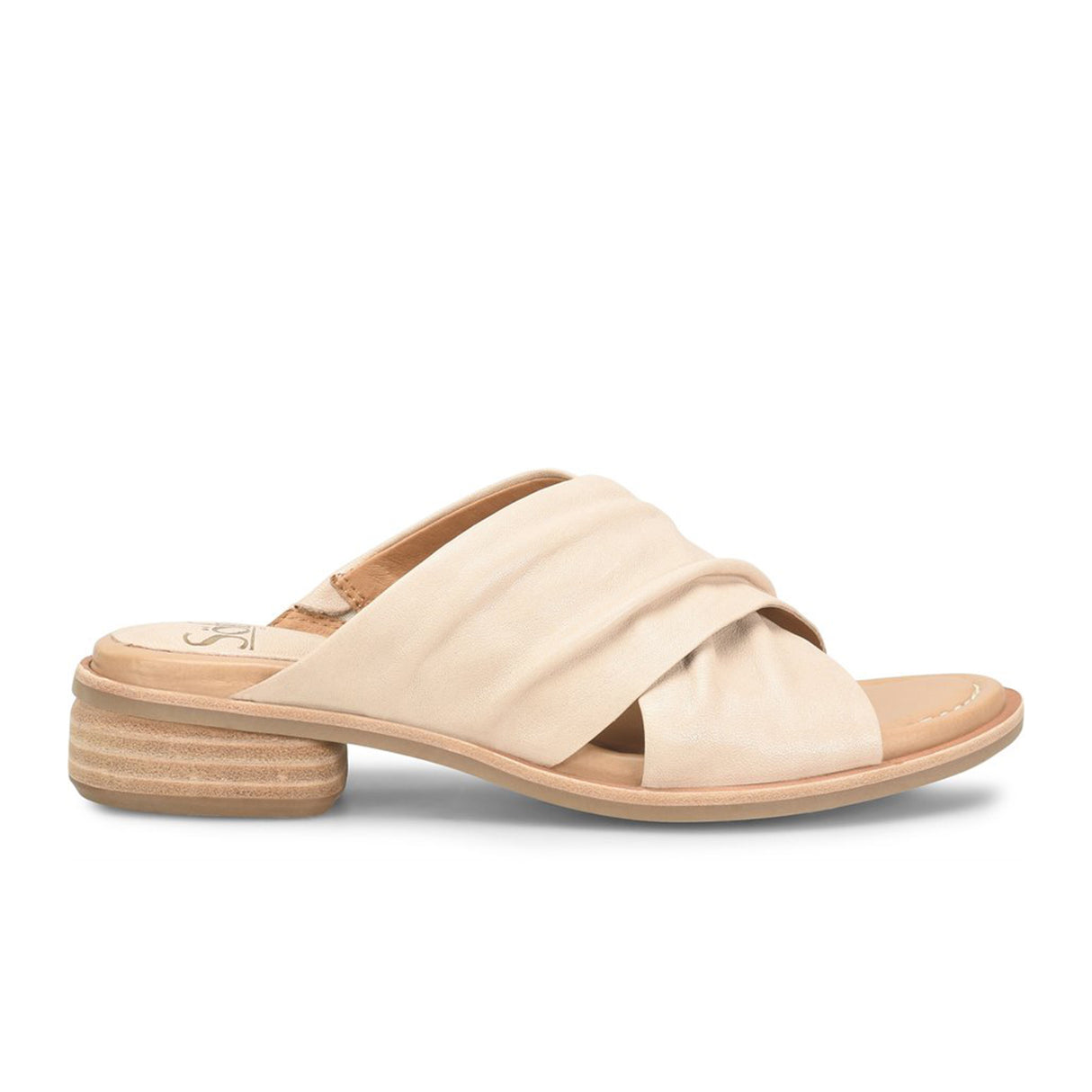 Sofft Fallon Slide Sandal (Women) - Tapioca Grey Sandal - Heel/Wedge - The Heel Shoe Fitters