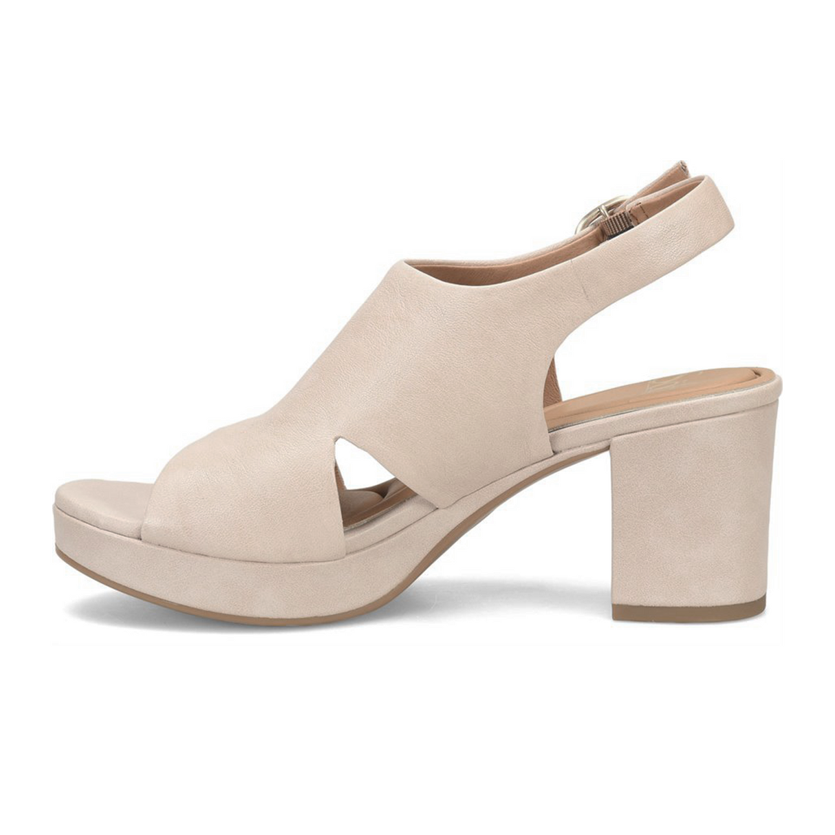 Sofft Liv Heeled Sandal (Women) - Tapioca Grey Sandal - Heel/Wedge - The Heel Shoe Fitters