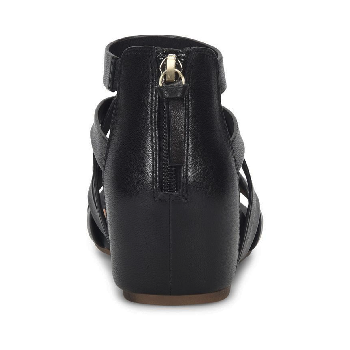 Sofft Vivi Wedge Sandal (Women) - Black Sandal - Heel/Wedge - The Heel Shoe Fitters