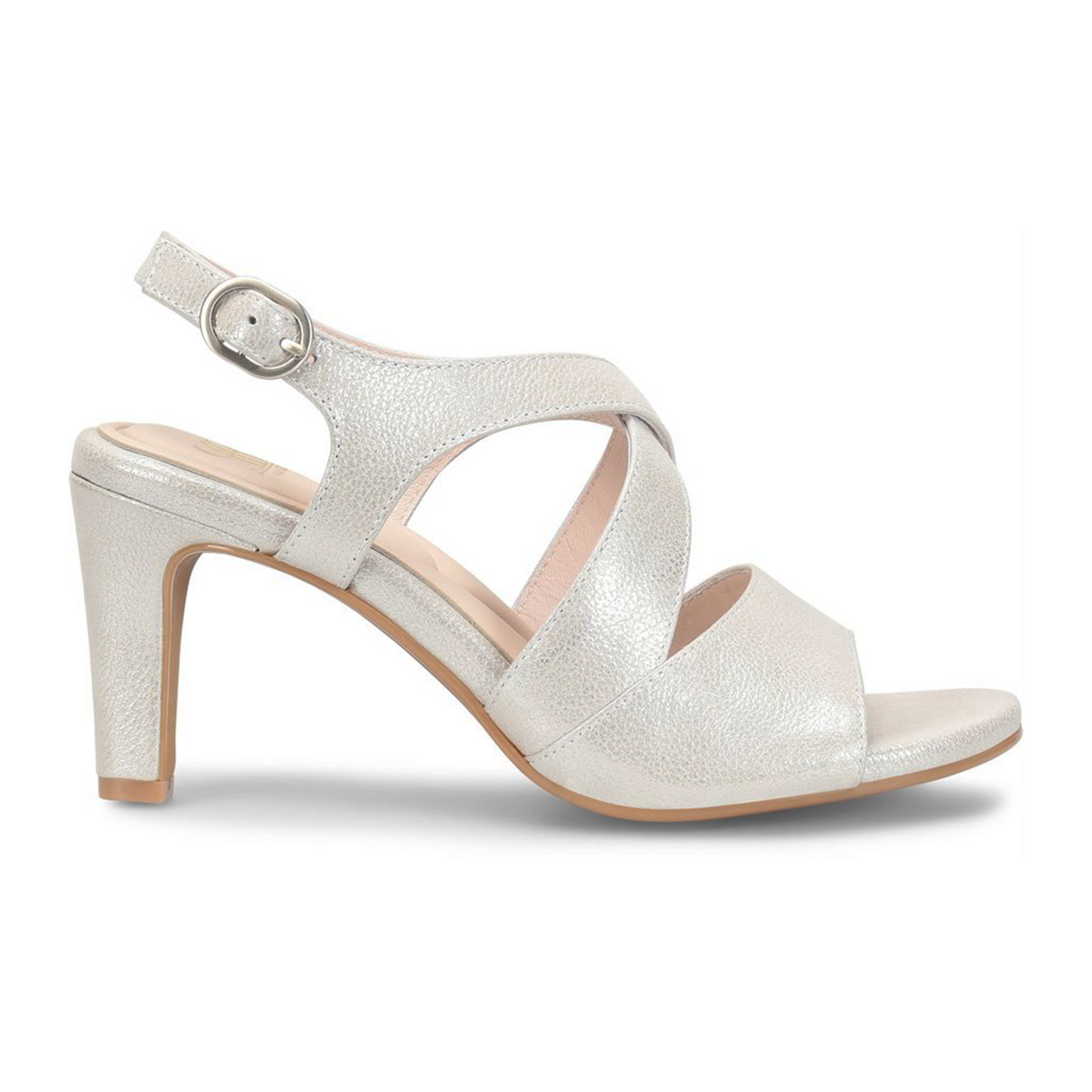 Sofft Jolene Heeled Sandal (Women) - Champagne Sandal - Heel/Wedge - The Heel Shoe Fitters