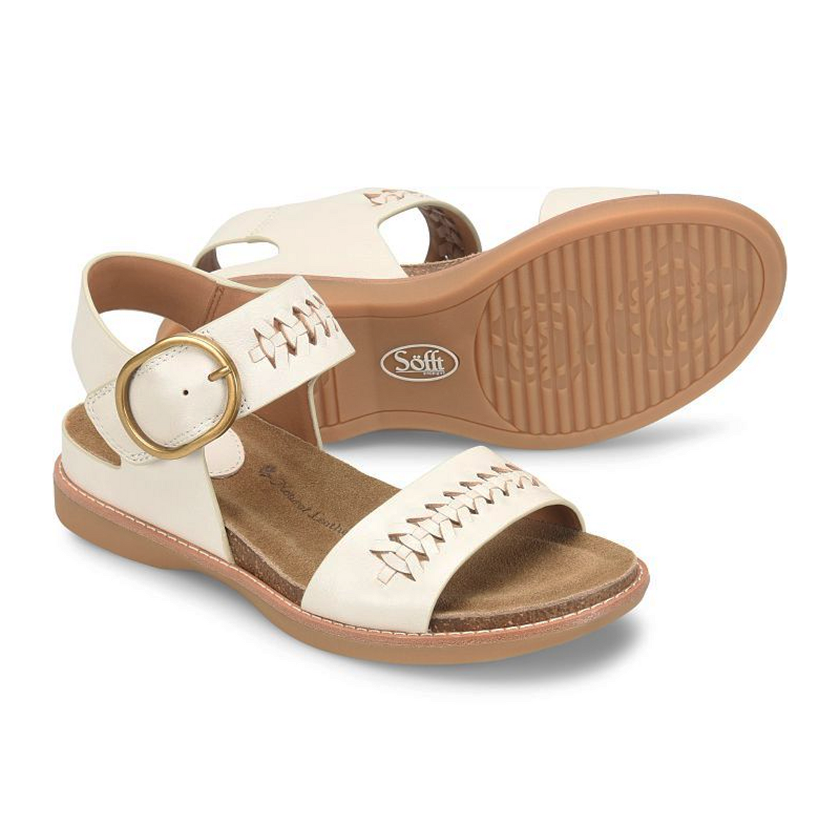 Sofft Bali II Backstrap Sandal (Women) - Off White Sandal - Backstrap - The Heel Shoe Fitters