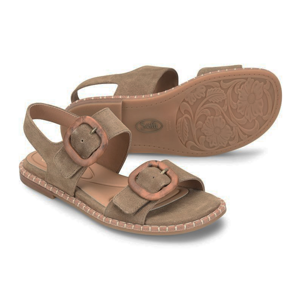 Sofft Napa Backstrap Sandal (Women) - Oak Brown Sandal - Backstrap - The Heel Shoe Fitters