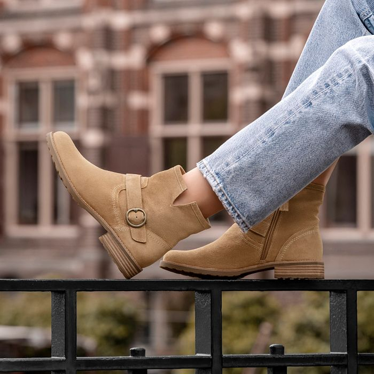 Sofft Beth (Women) - Cognac Boots - Casual - Low - The Heel Shoe Fitters