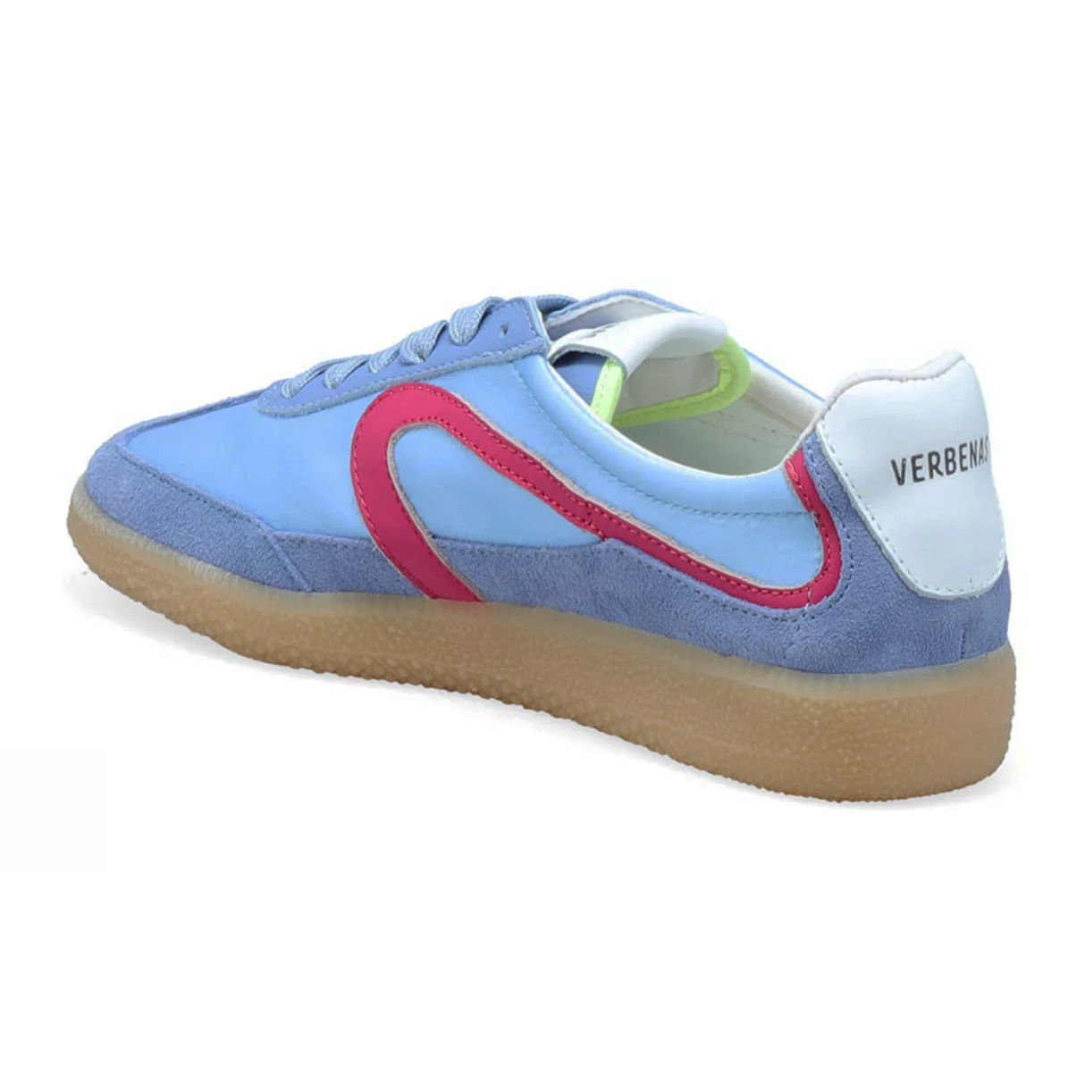 Verbenas Simona Pietra Sneaker (Women) - Sea/Pink/Lima Athletic - Casual - Lace Up - The Heel Shoe Fitters