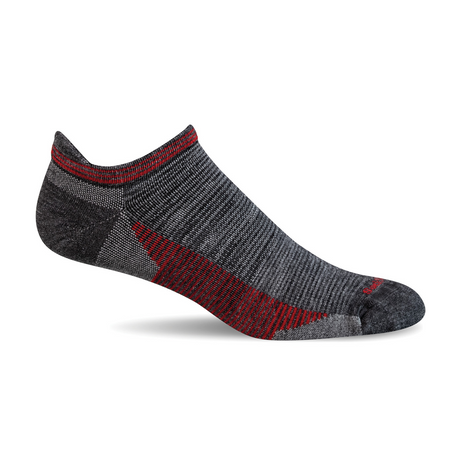 Sockwell Cadence Micro (Men) - Charcoal Accessories - Socks - Performance - The Heel Shoe Fitters