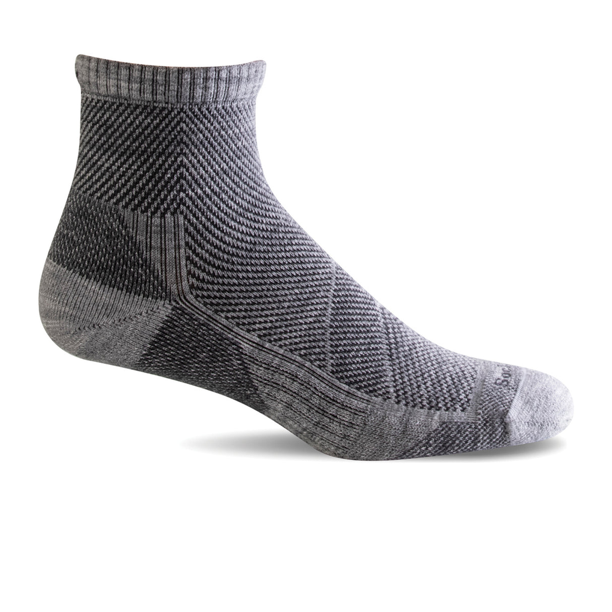 Sockwell Elevate Quarter Compression Sock (Men) - Light Grey Accessories - Socks - Performance - The Heel Shoe Fitters
