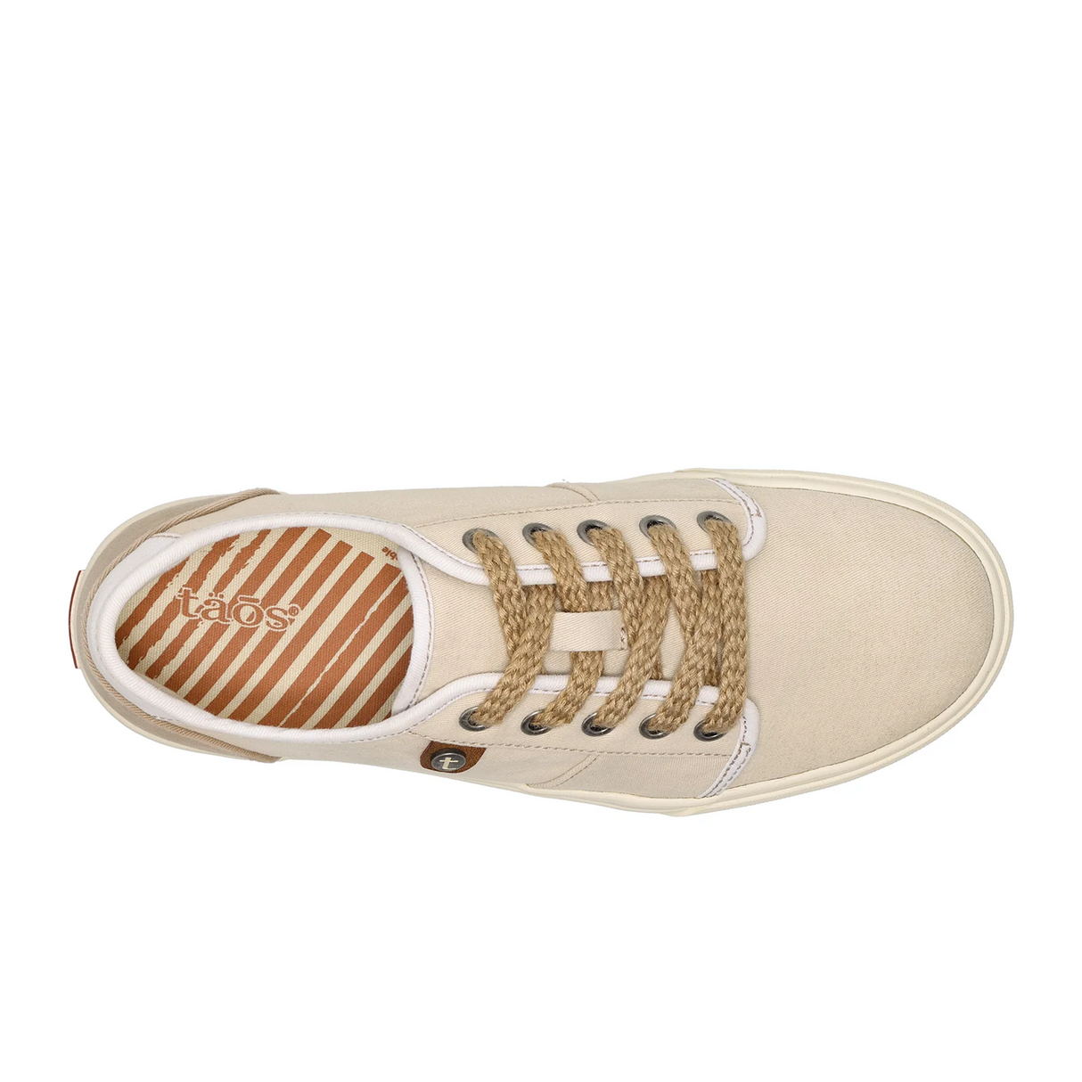 Taos Super Soul Sneaker (Women) - Natural/Dark Taupe Distressed Athletic - Casual - Lace Up - The Heel Shoe Fitters