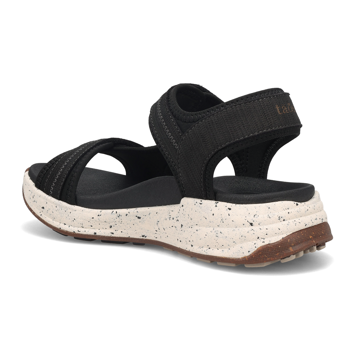Taos Super Side Active Sandal (Women) - Black Emboss Sandal - Active - The Heel Shoe Fitters
