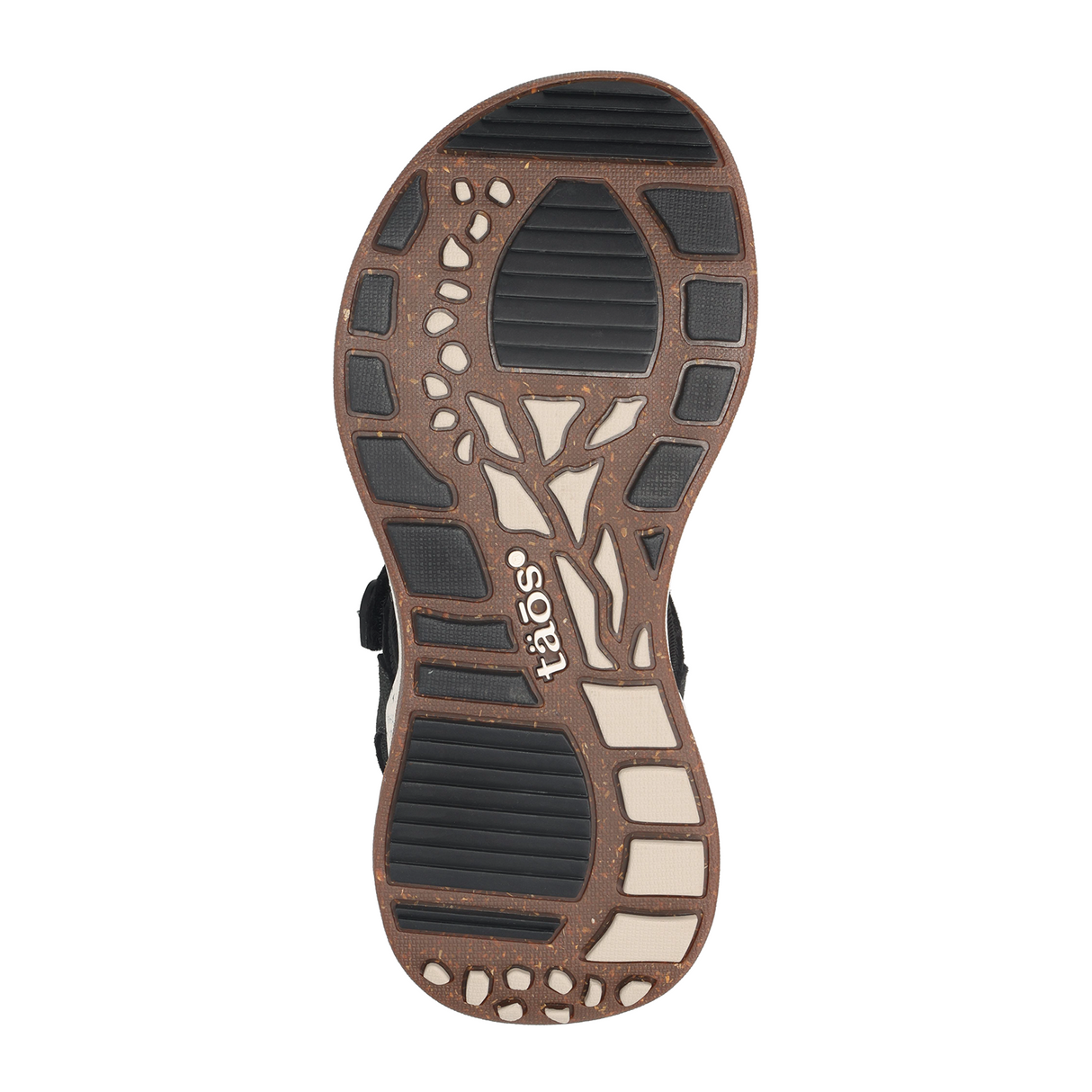 Taos Super Side Active Sandal (Women) - Black Emboss Sandal - Active - The Heel Shoe Fitters