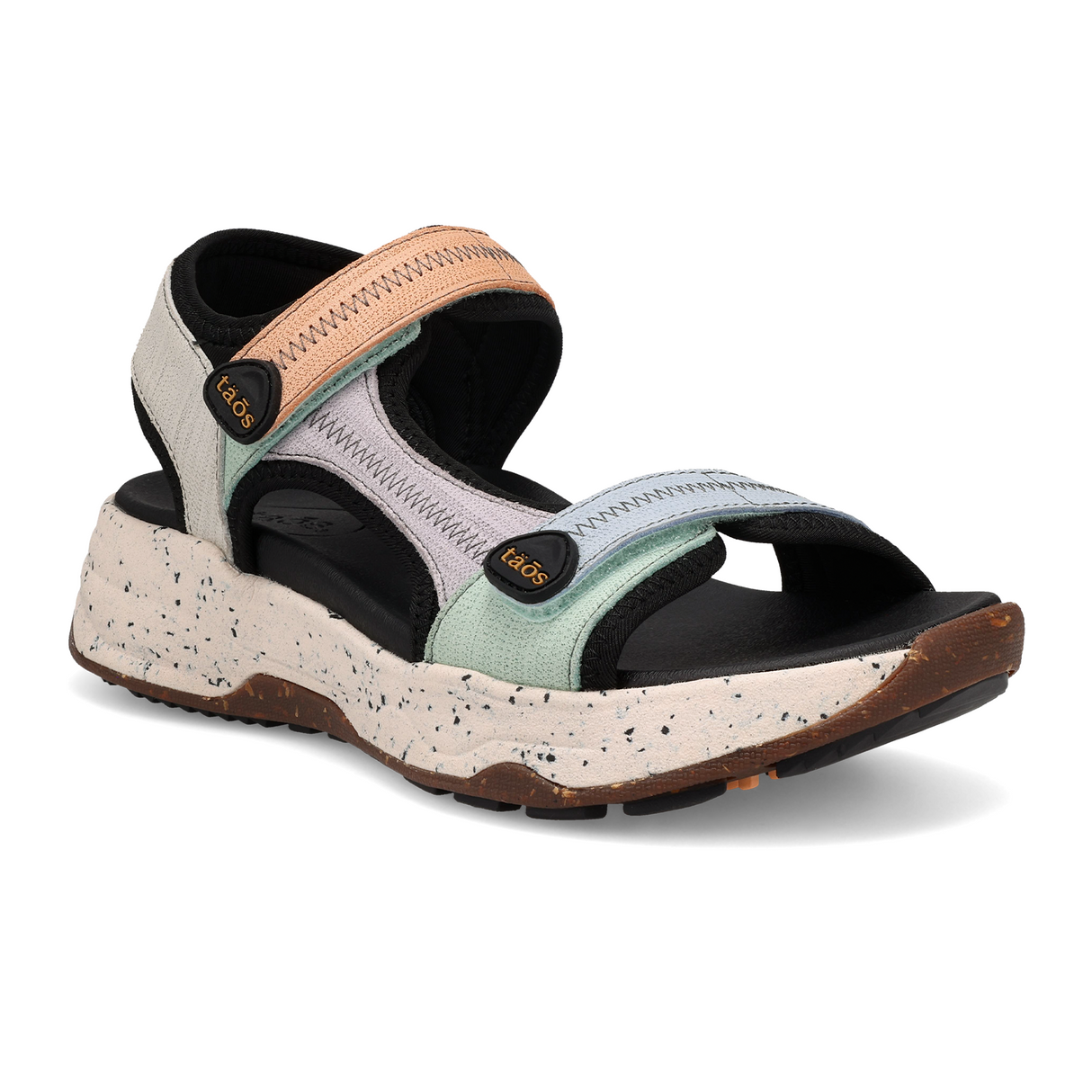 Taos Super Side Active Sandal (Women) - Retro Embossed Multi Sandal - Active - The Heel Shoe Fitters