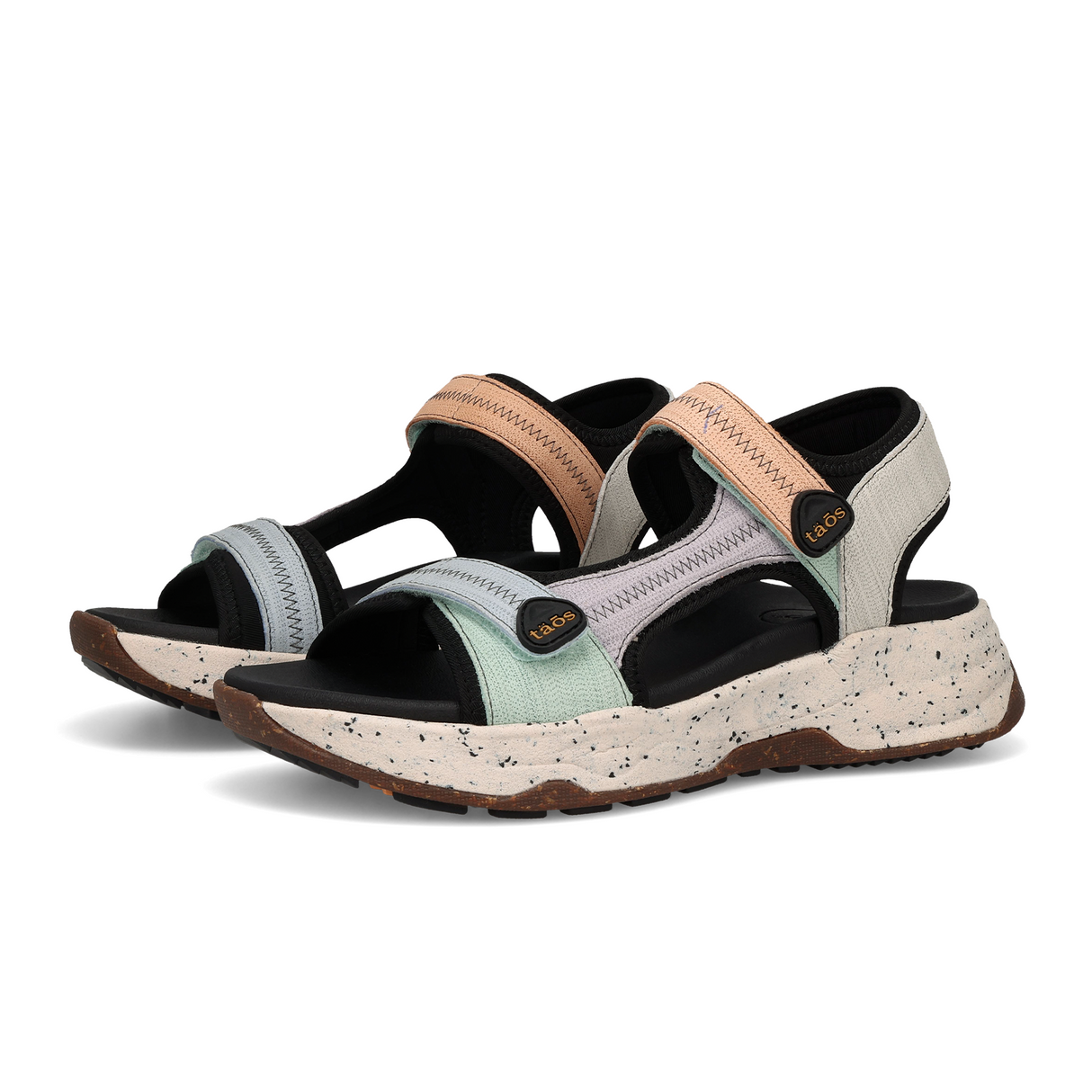 Taos Super Side Active Sandal (Women) - Retro Embossed Multi Sandal - Active - The Heel Shoe Fitters