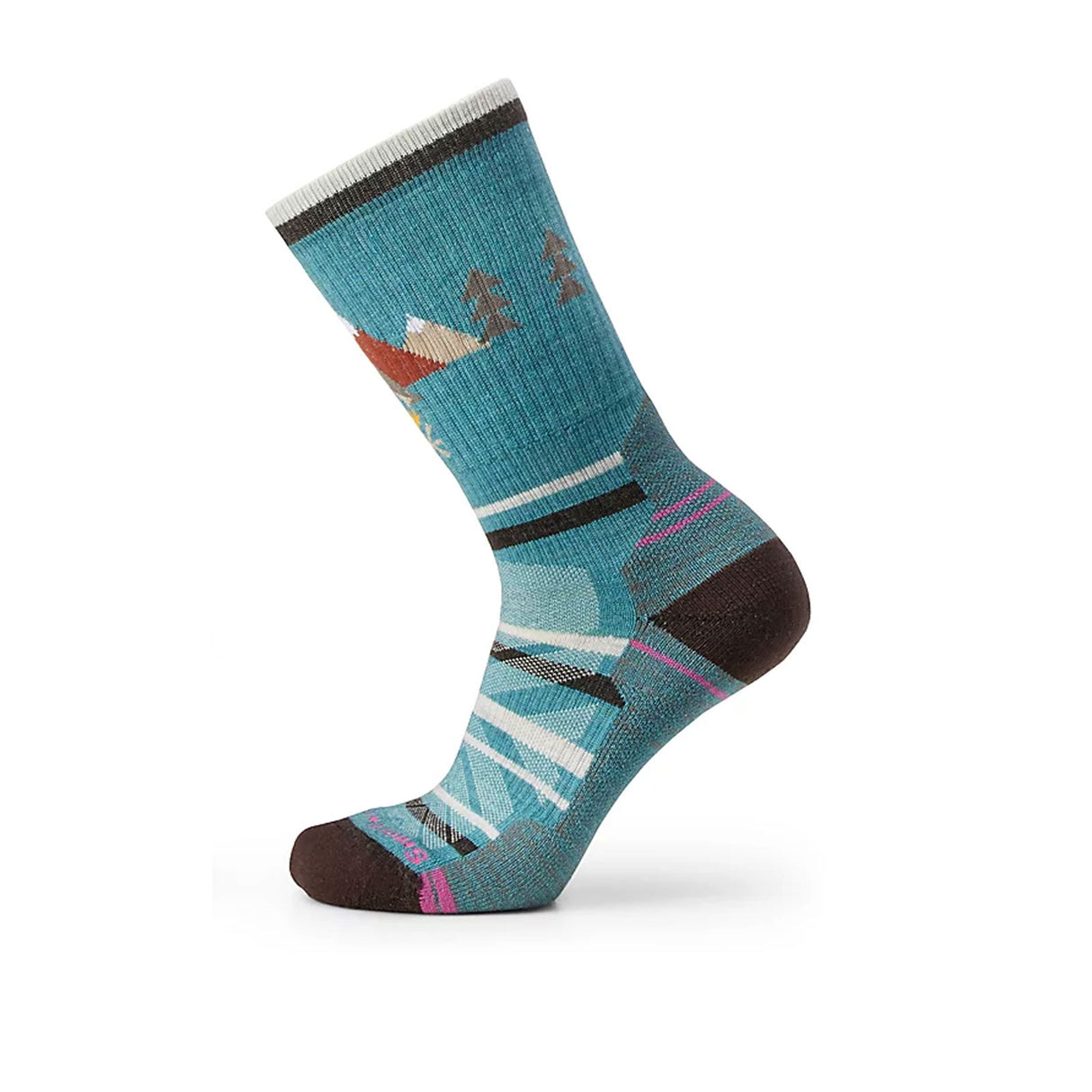 Smartwool Hike Light Cushion Under the Stars Crew Sock (Women) - Cascade Green Accessories - Socks - Performance - The Heel Shoe Fitters