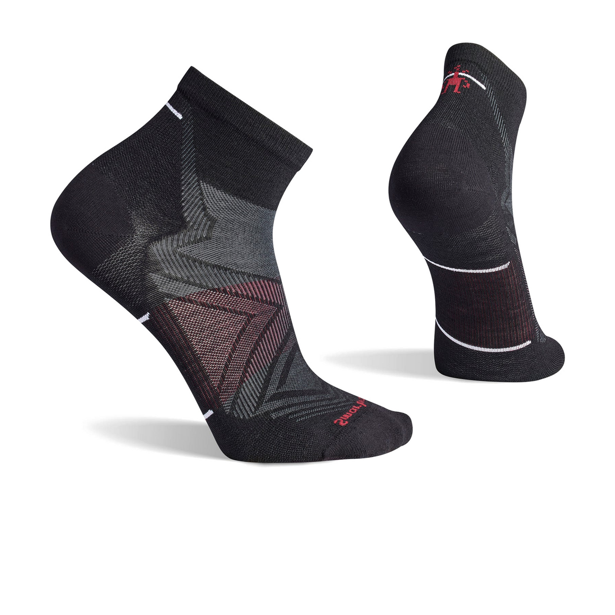 Smartwool Run Zero Cushion Ankle Sock (Men) - Black