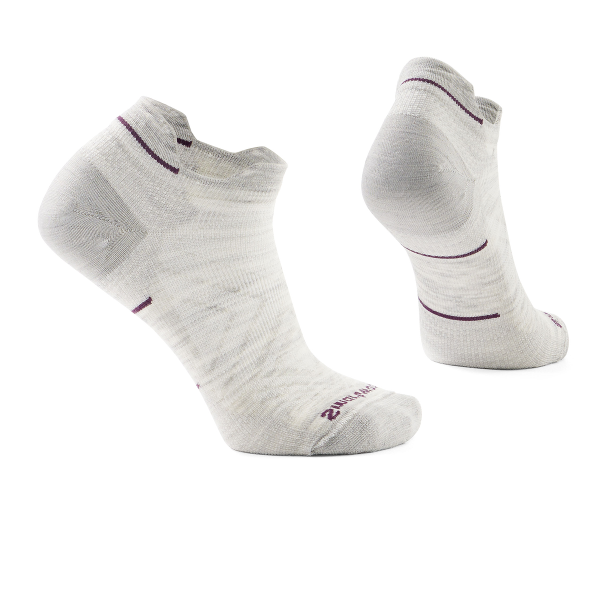 Smartwool Run Zero Cushion Low Ankle Sock (Women) - Ash Accessories - Socks - Performance - The Heel Shoe Fitters