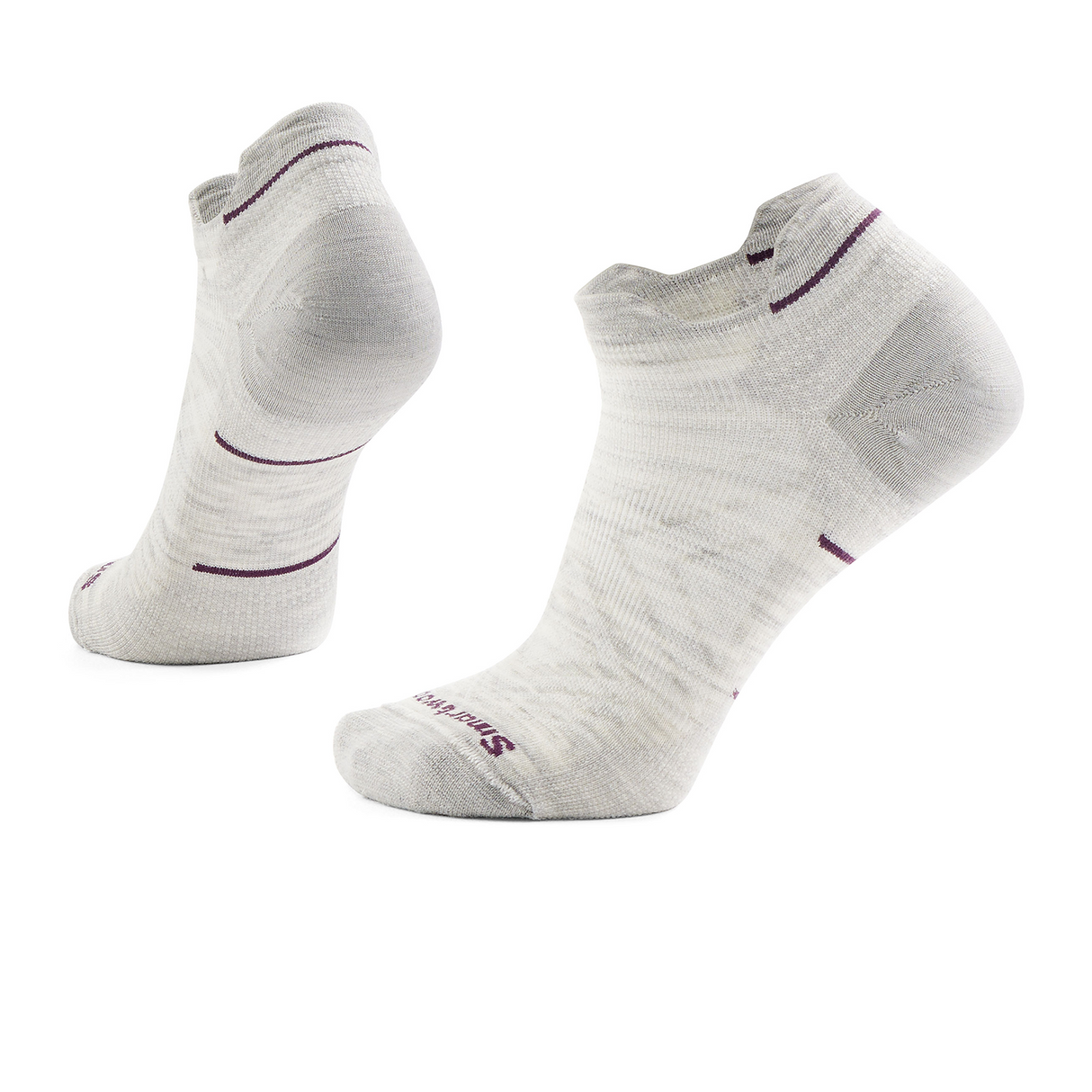 Smartwool Run Zero Cushion Low Ankle Sock (Women) - Ash Accessories - Socks - Performance - The Heel Shoe Fitters