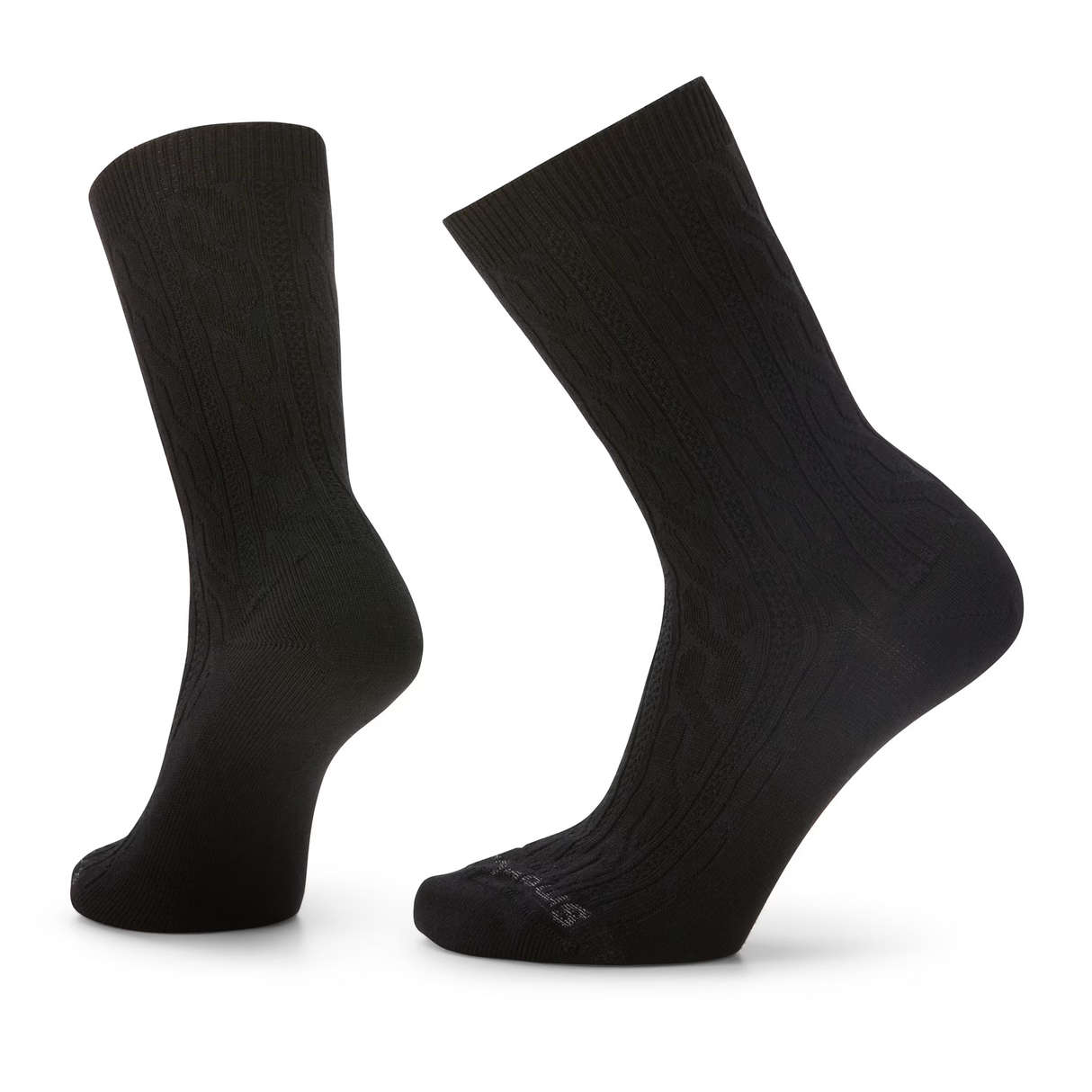 Smartwool Everyday Cable Crew Sock (Women) - Black Accessories - Socks - Lifestyle - The Heel Shoe Fitters
